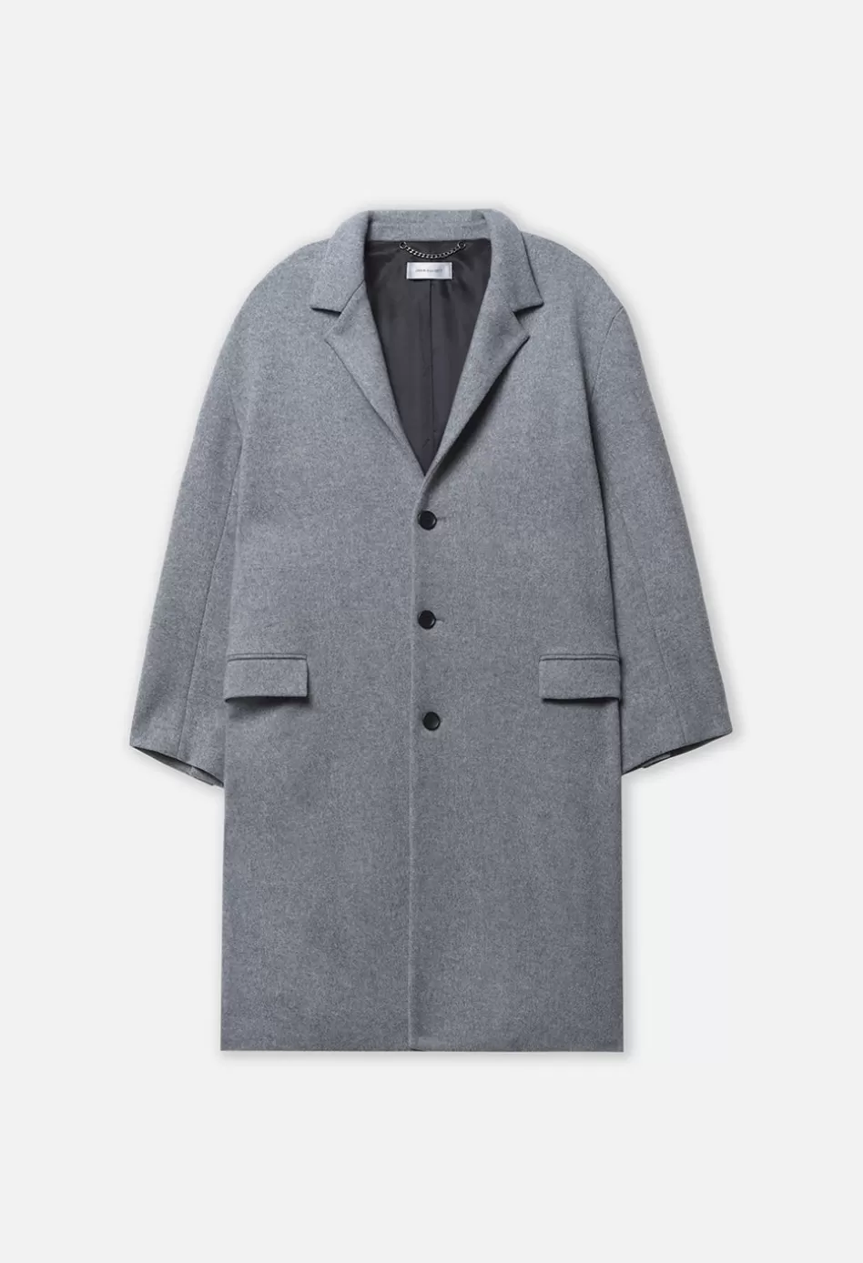 Discount JOHN ELLIOTT Brushed Wool Overcoat Grey