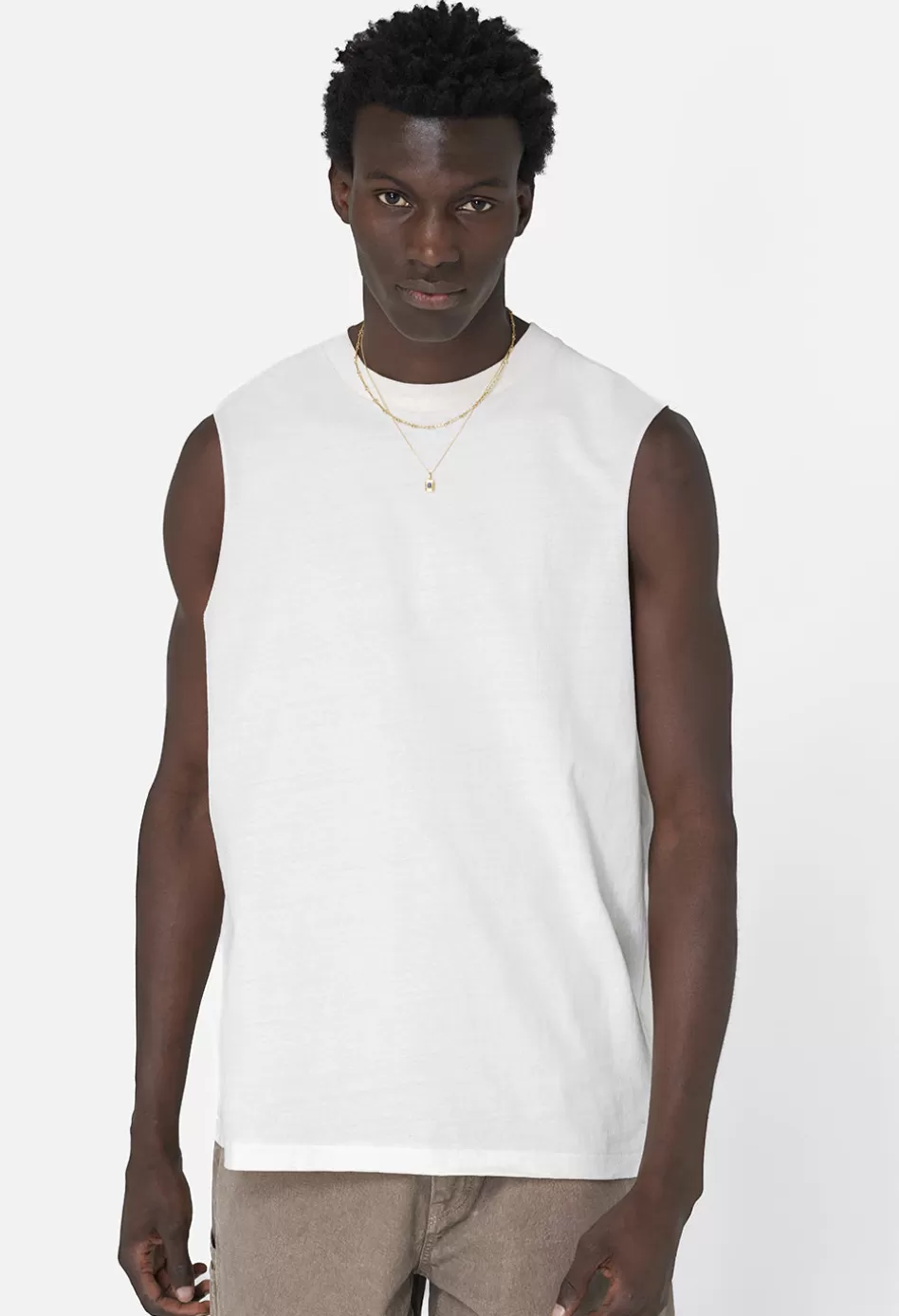 Shop JOHN ELLIOTT Campus Cut-Off Tee Salt