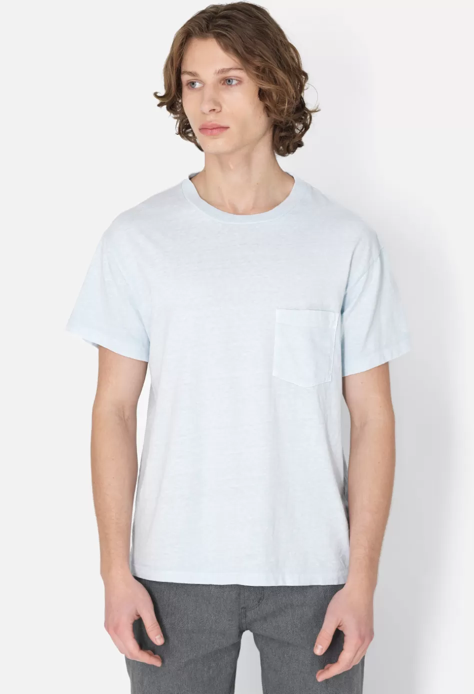 Cheap JOHN ELLIOTT Campus Pocket Tee Frost