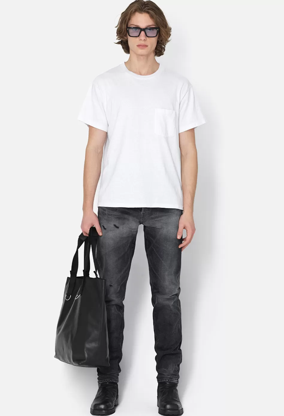 Best JOHN ELLIOTT Campus Pocket Tee White