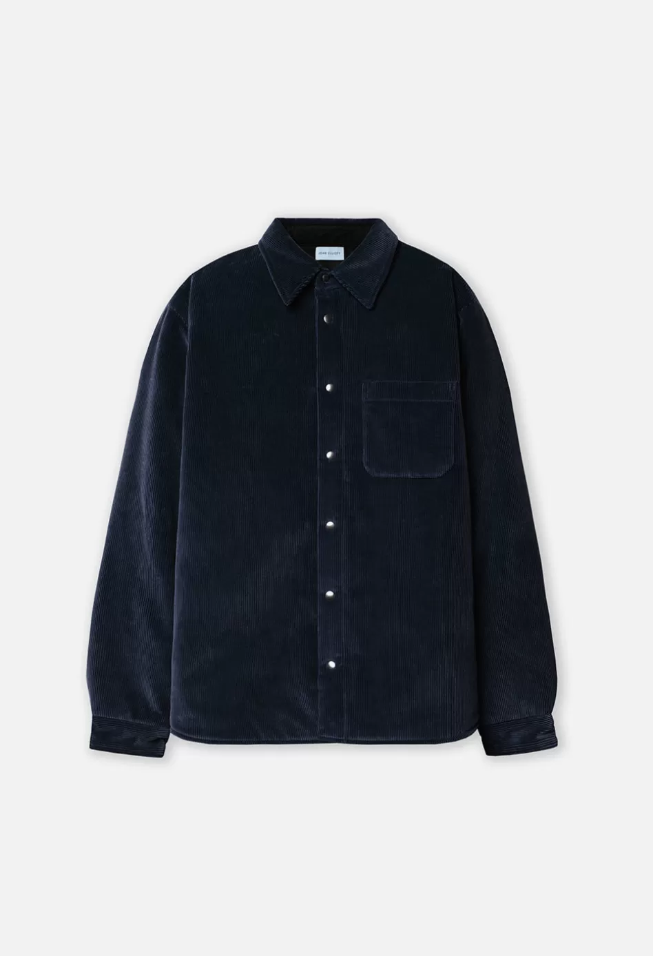 New JOHN ELLIOTT Corduroy Padded Overshirt Navy