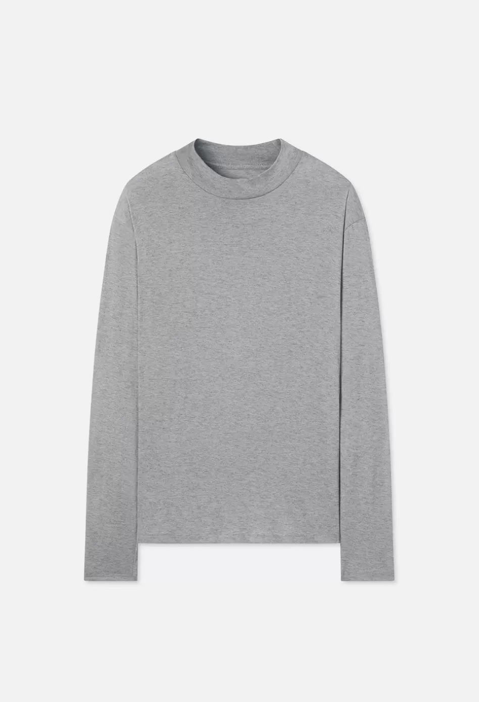 Shop JOHN ELLIOTT Cotton Cashmere Mock Neck Grey