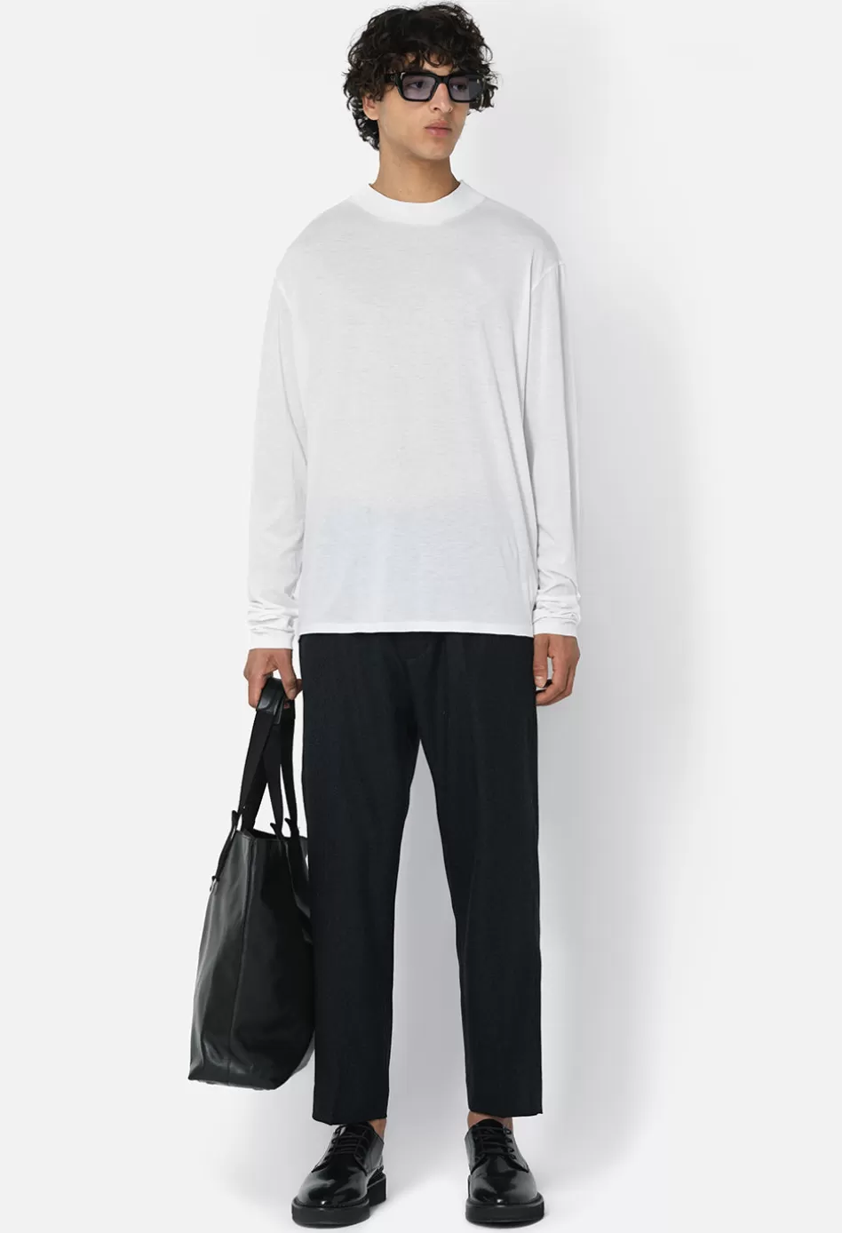 Outlet JOHN ELLIOTT Cotton Cashmere Mock Neck White