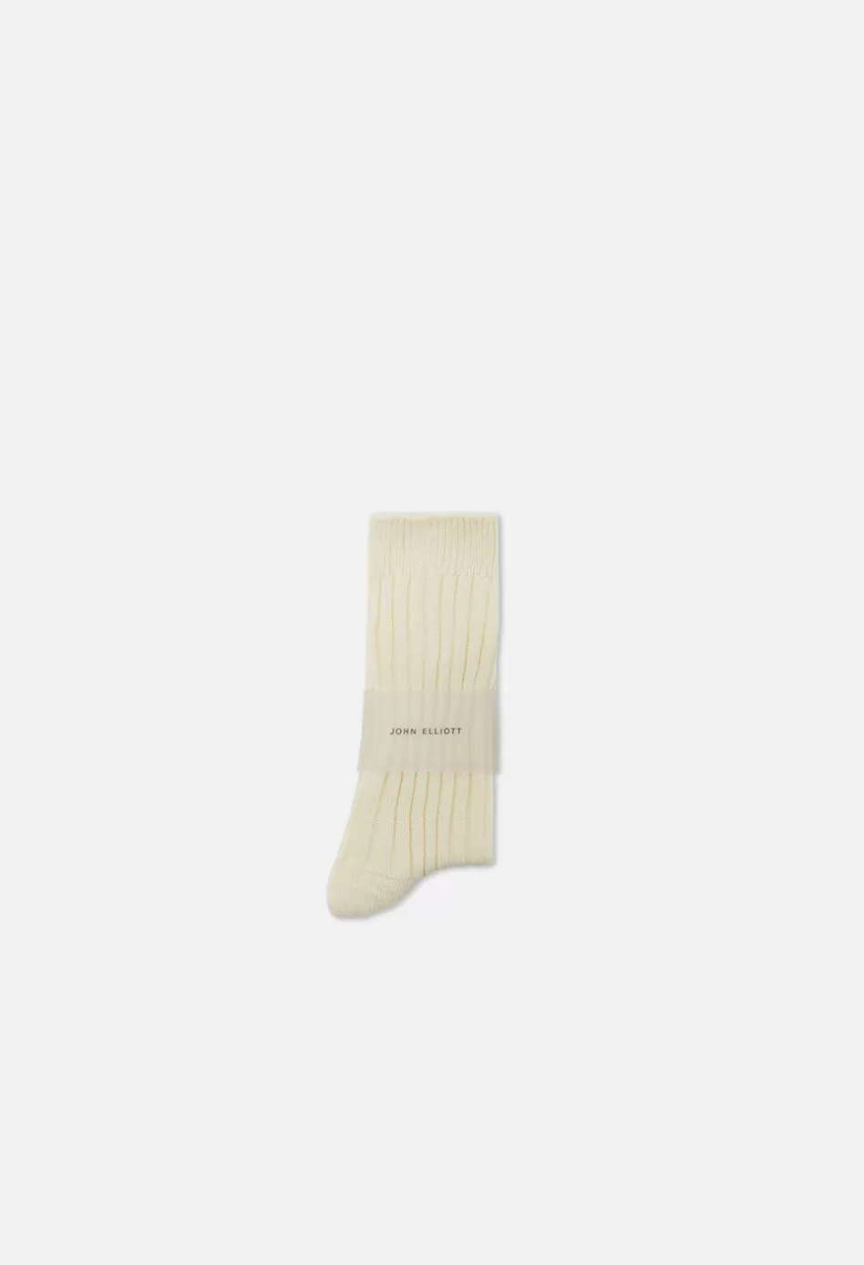 Sale JOHN ELLIOTT Cotton Crew Socks Natural