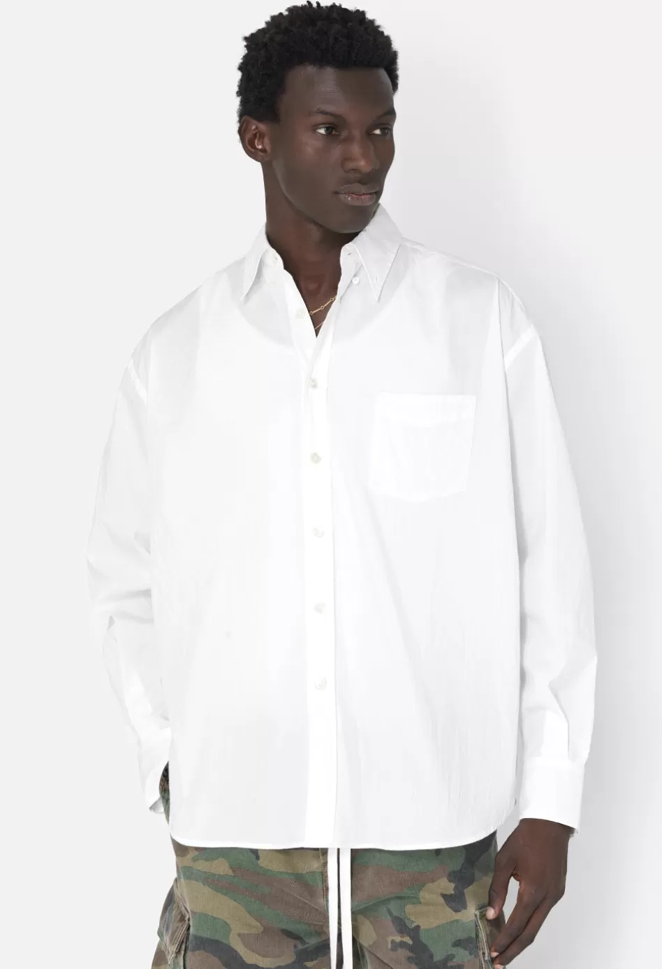 Cheap JOHN ELLIOTT Crinkled Kimono Shirt White