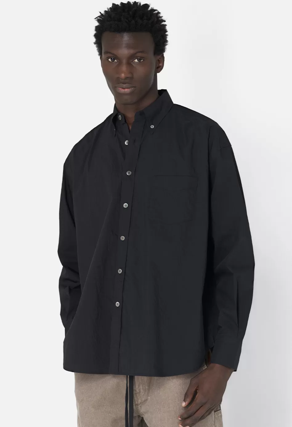 Cheap JOHN ELLIOTT Crinkled Kimono Shirt Black