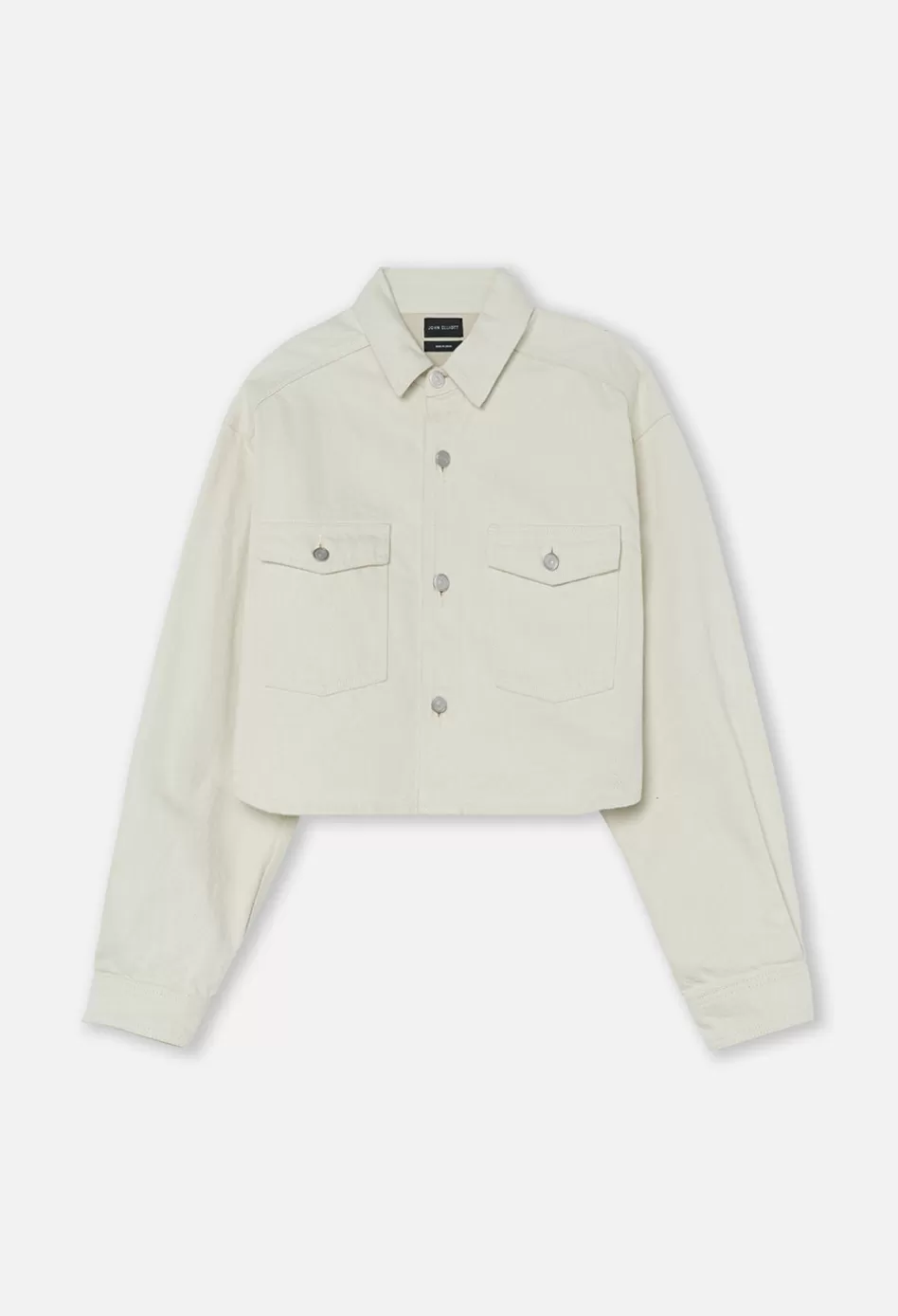 Shop JOHN ELLIOTT Cropped Hudson Denim Jacket Organic