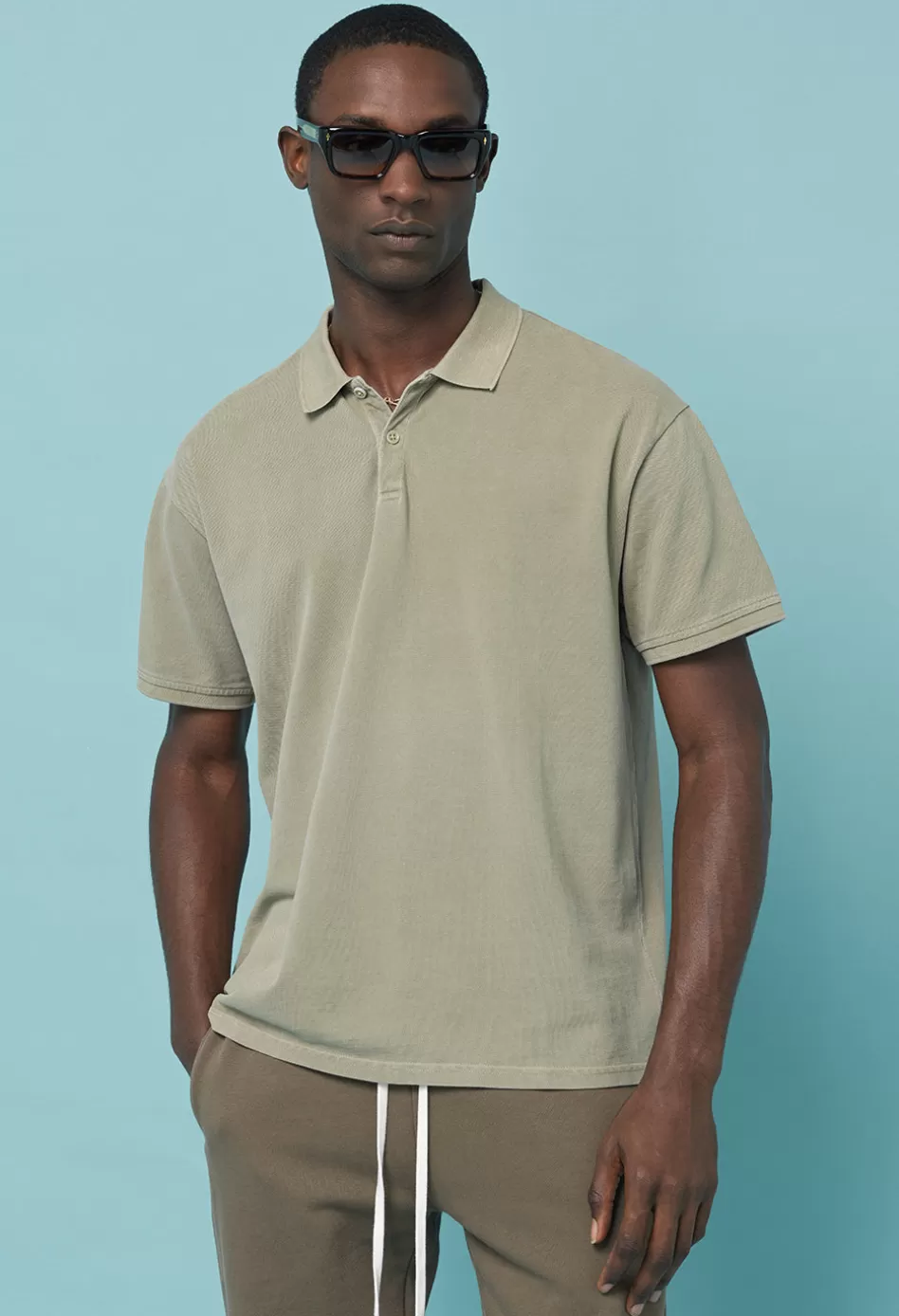 Cheap JOHN ELLIOTT Dinghy Polo WashedKhaki