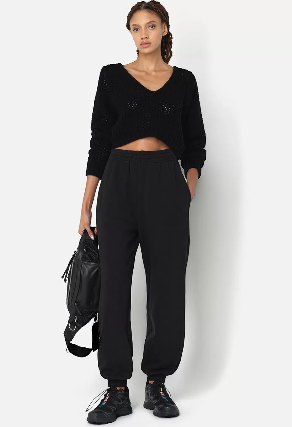 Cheap JOHN ELLIOTT Fleeced Balloon Sweats Black