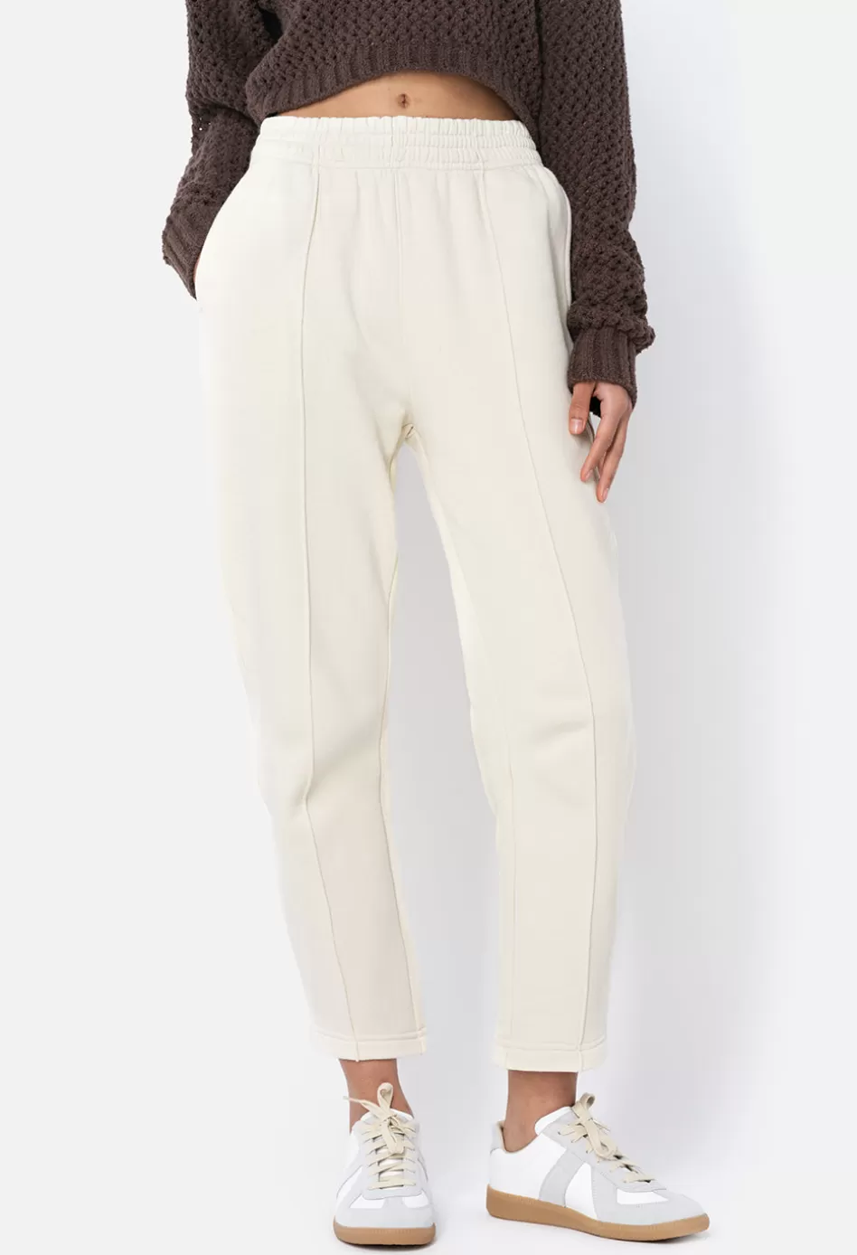 Best Sale JOHN ELLIOTT Fleeced Pintuck Sweatpant Salt