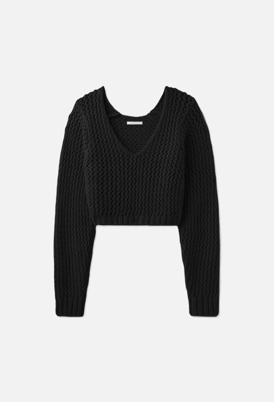 Best Sale JOHN ELLIOTT Foam Boucle Cropped Sweater Black