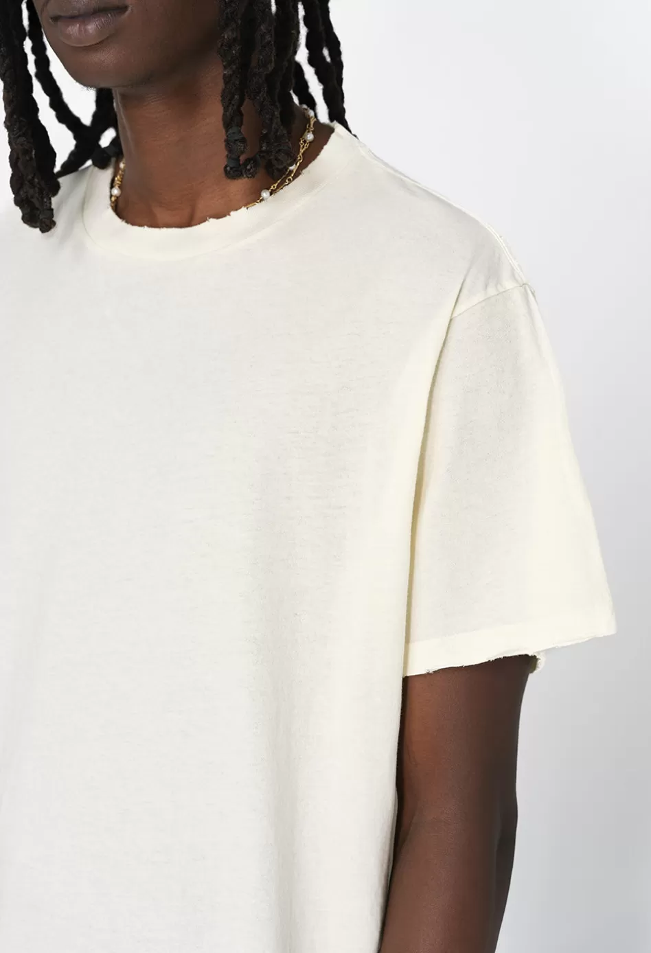 Sale JOHN ELLIOTT Folsom Cropped Tee VintageWhite