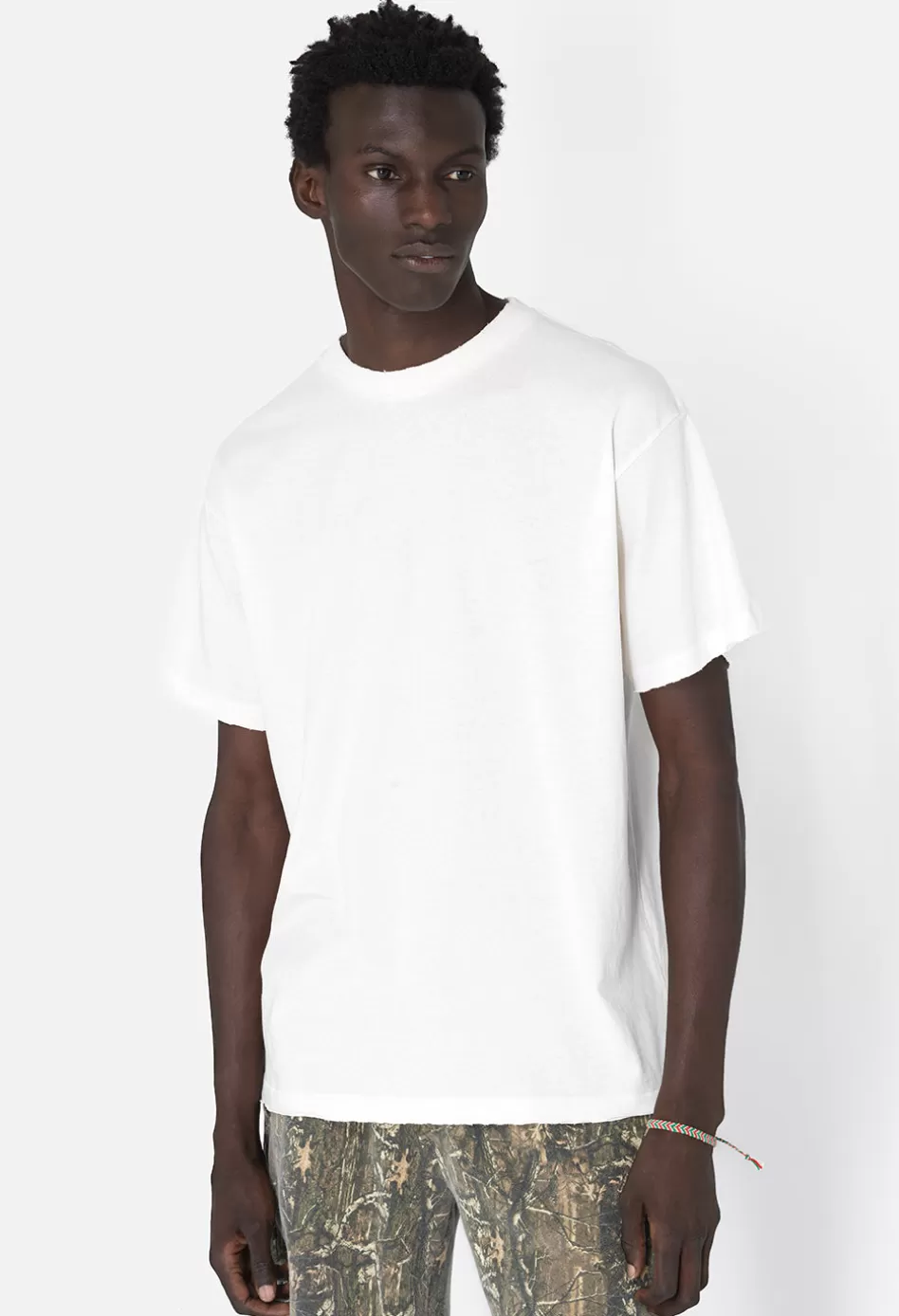 Fashion JOHN ELLIOTT Folsom University Tee VintageWhite