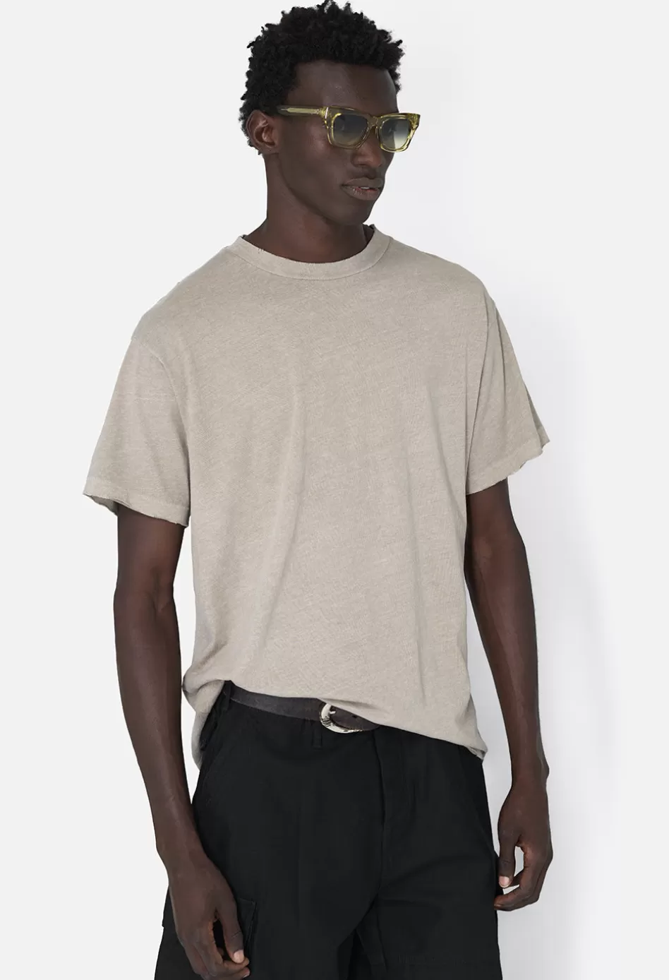 New JOHN ELLIOTT Folsom University Tee VintageKhaki