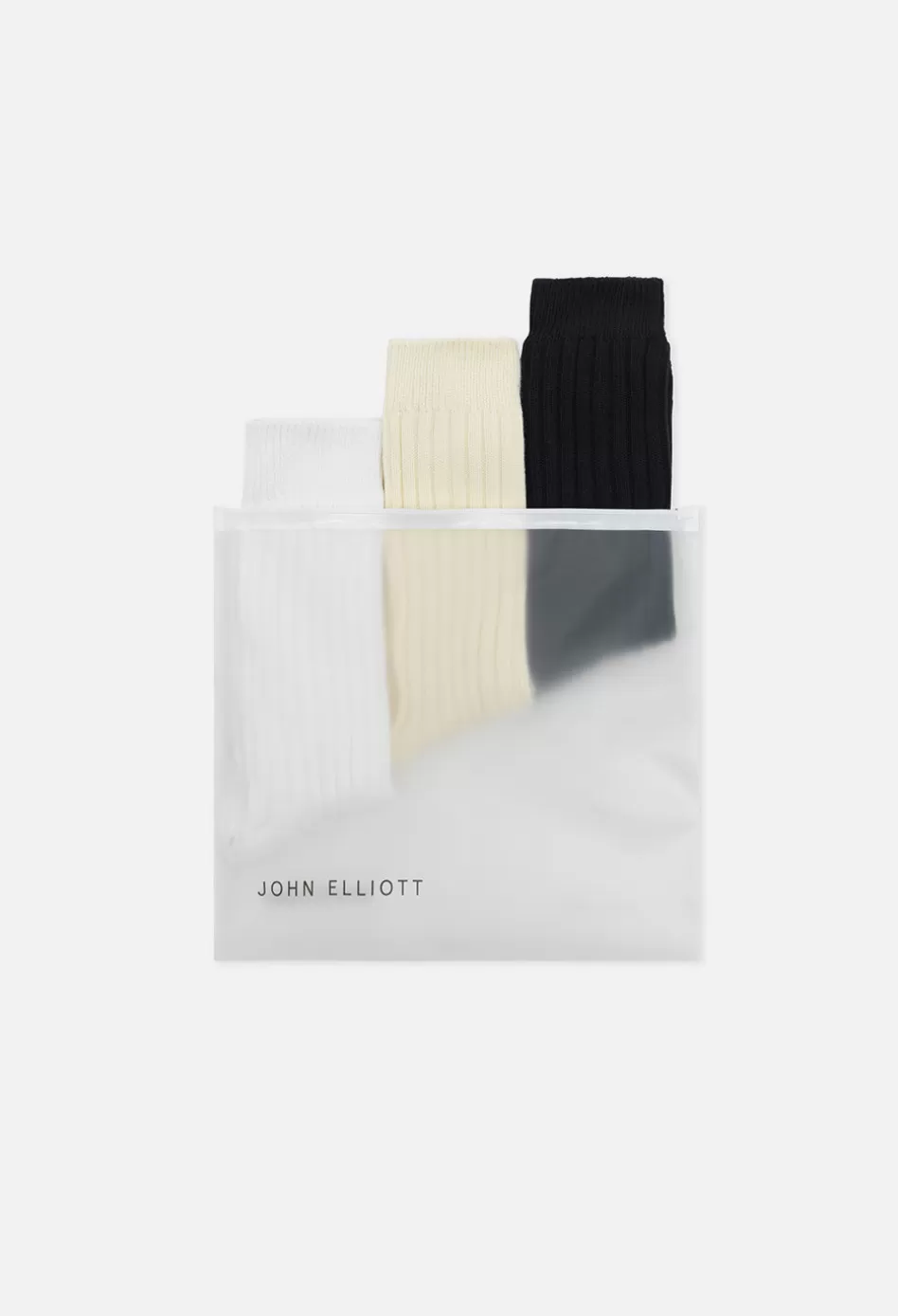 Store JOHN ELLIOTT Foundation 3 Pack Cotton Crew Socks Assorted