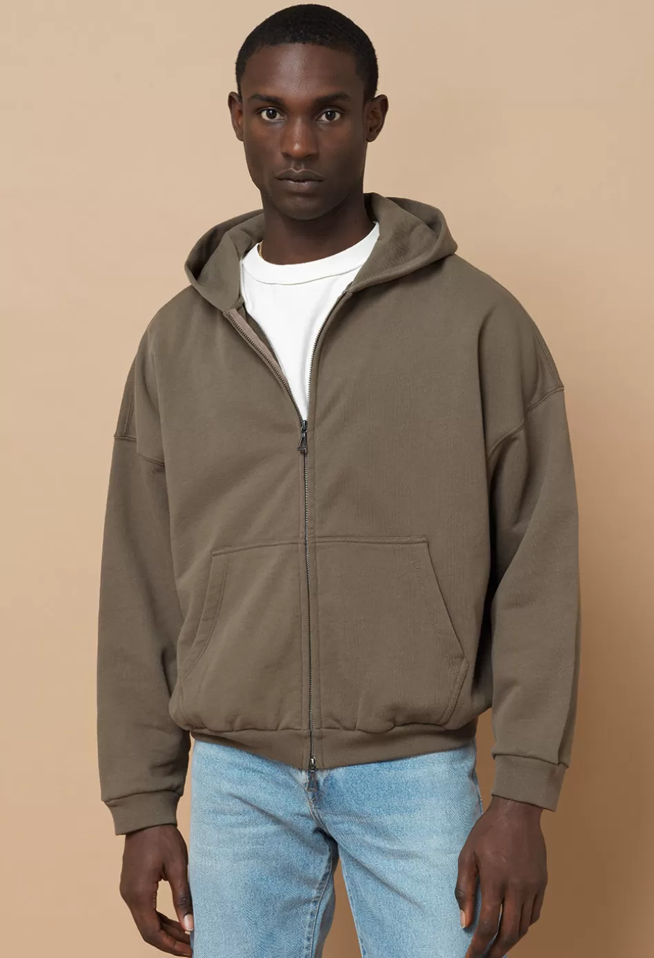 Clearance JOHN ELLIOTT Frances Full Zip Mocha