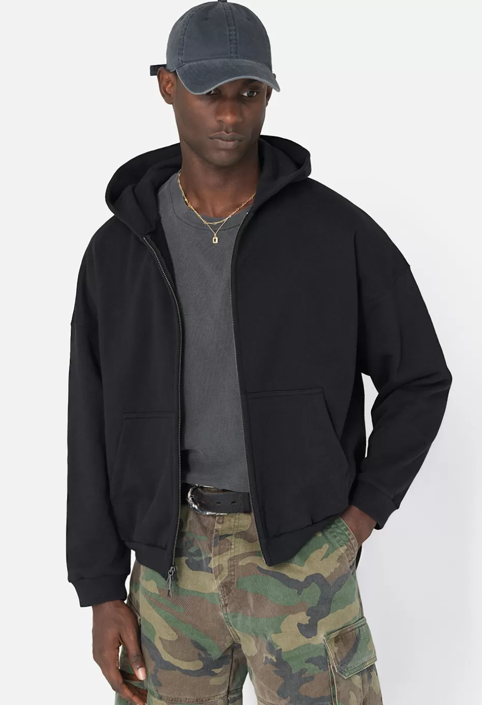 Clearance JOHN ELLIOTT Frances Full Zip Black