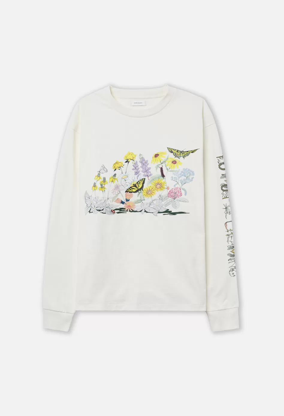 Shop JOHN ELLIOTT Garden LS University Tee Salt