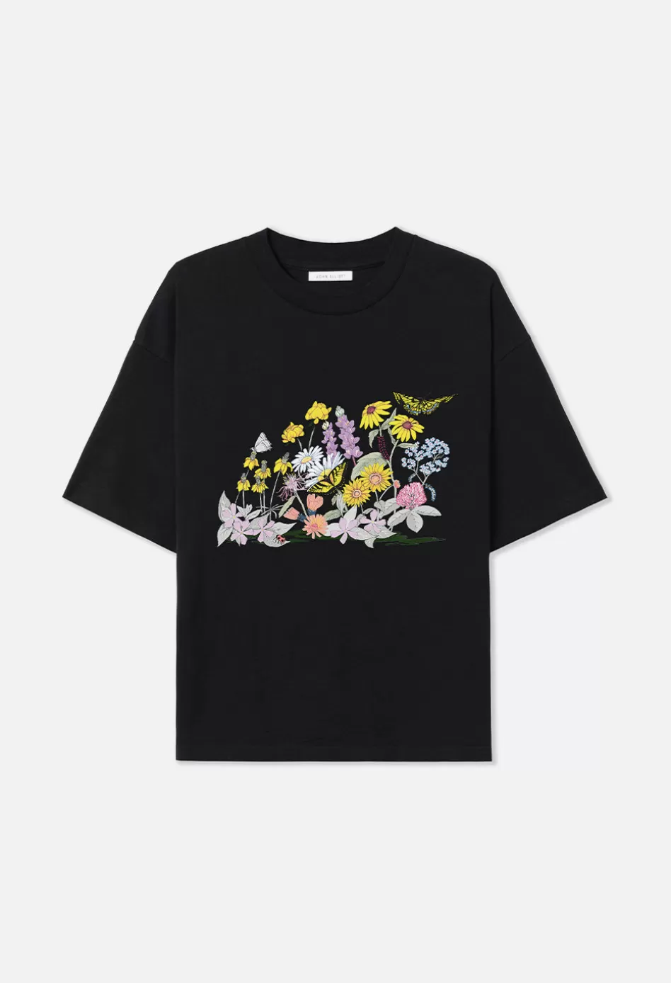 Sale JOHN ELLIOTT Garden Riviera Cropped Tee Black