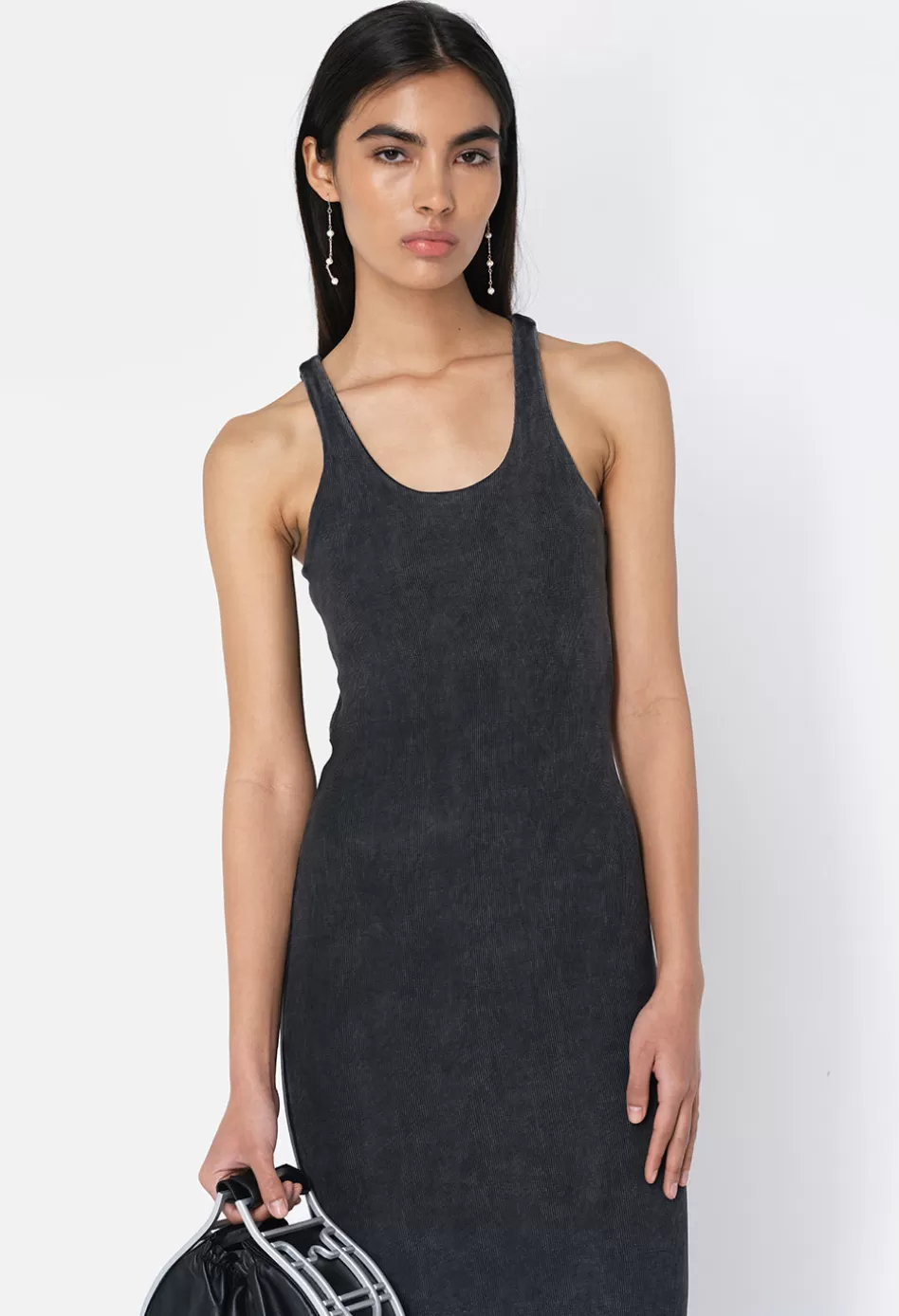 Online JOHN ELLIOTT Gemini Rib Bandeau Dress Black