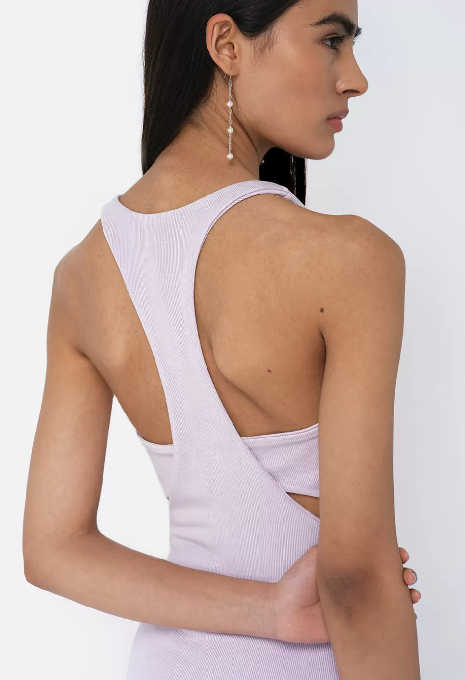 Outlet JOHN ELLIOTT Gemini Rib Bandeau Dress Thistle