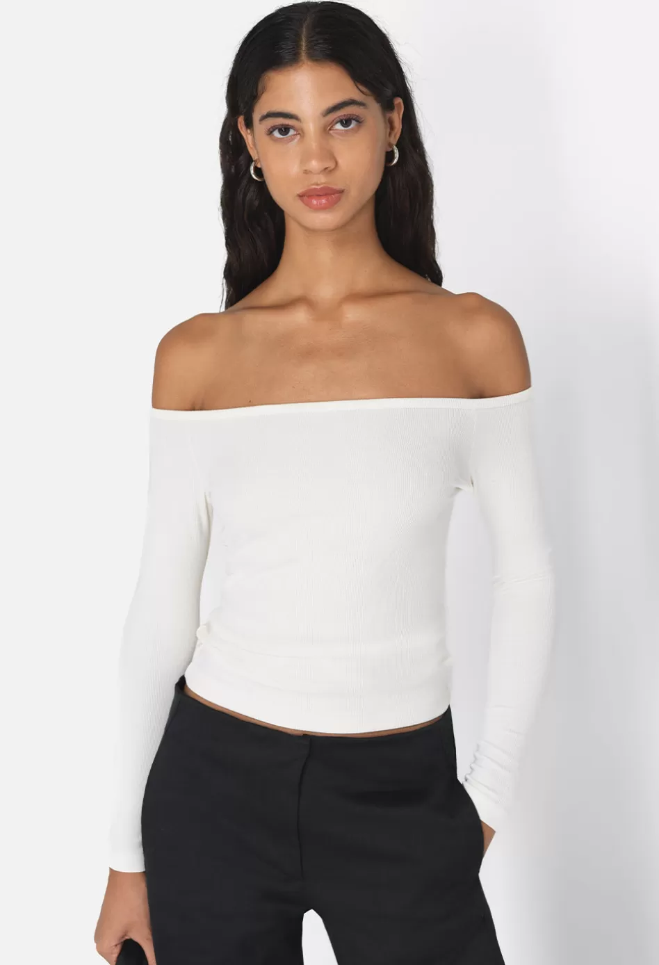 Best Sale JOHN ELLIOTT Gemini Rib Long Sleeve Salt