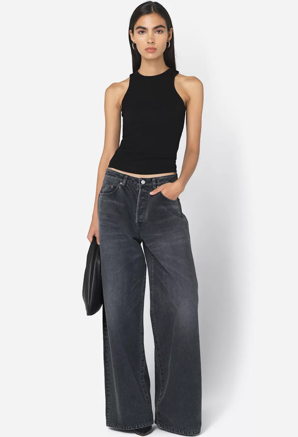 Flash Sale JOHN ELLIOTT Gemini Rib Racerback Black