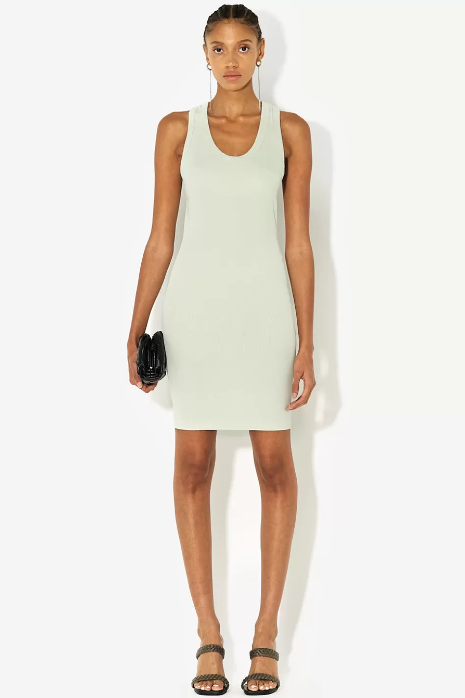 Store JOHN ELLIOTT Gemini Rib Racerback Dress Mint