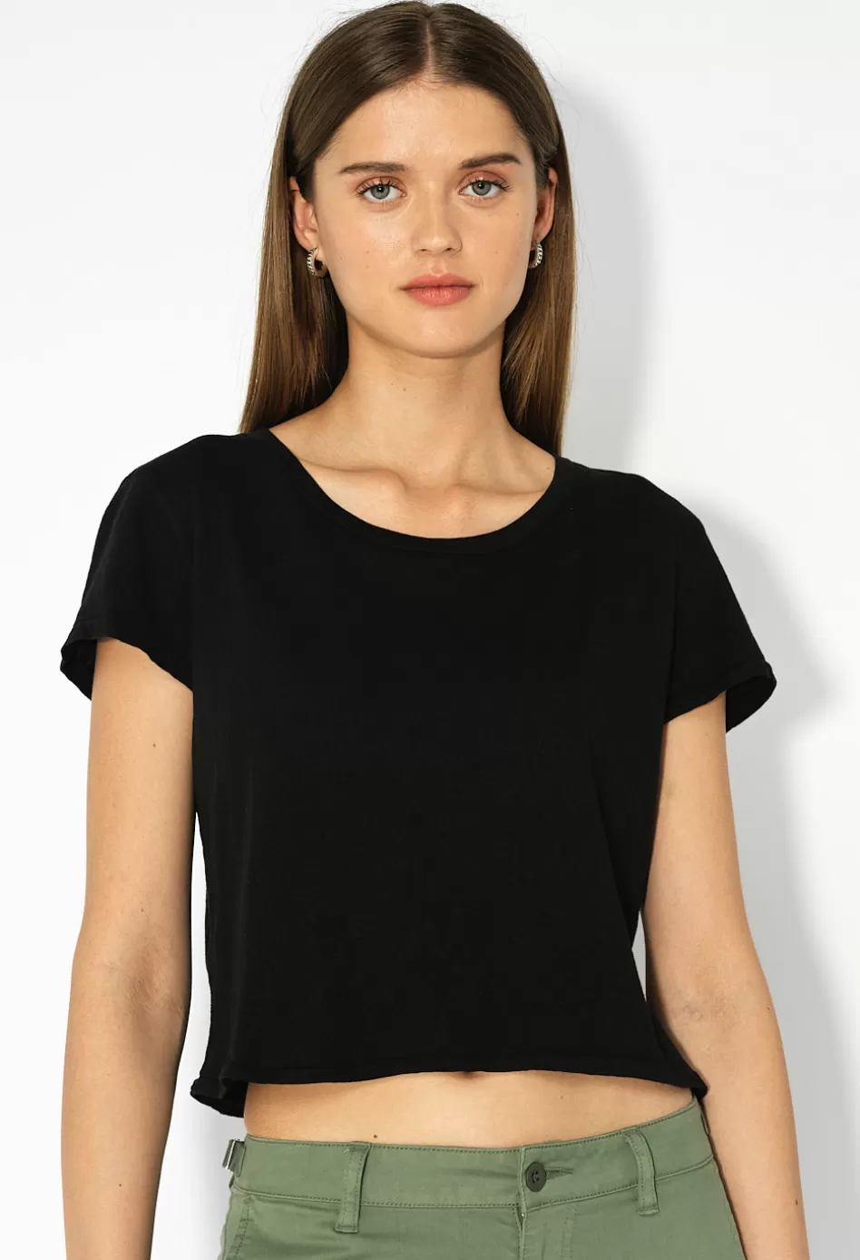 Cheap JOHN ELLIOTT Jersey Cropped Tee Black