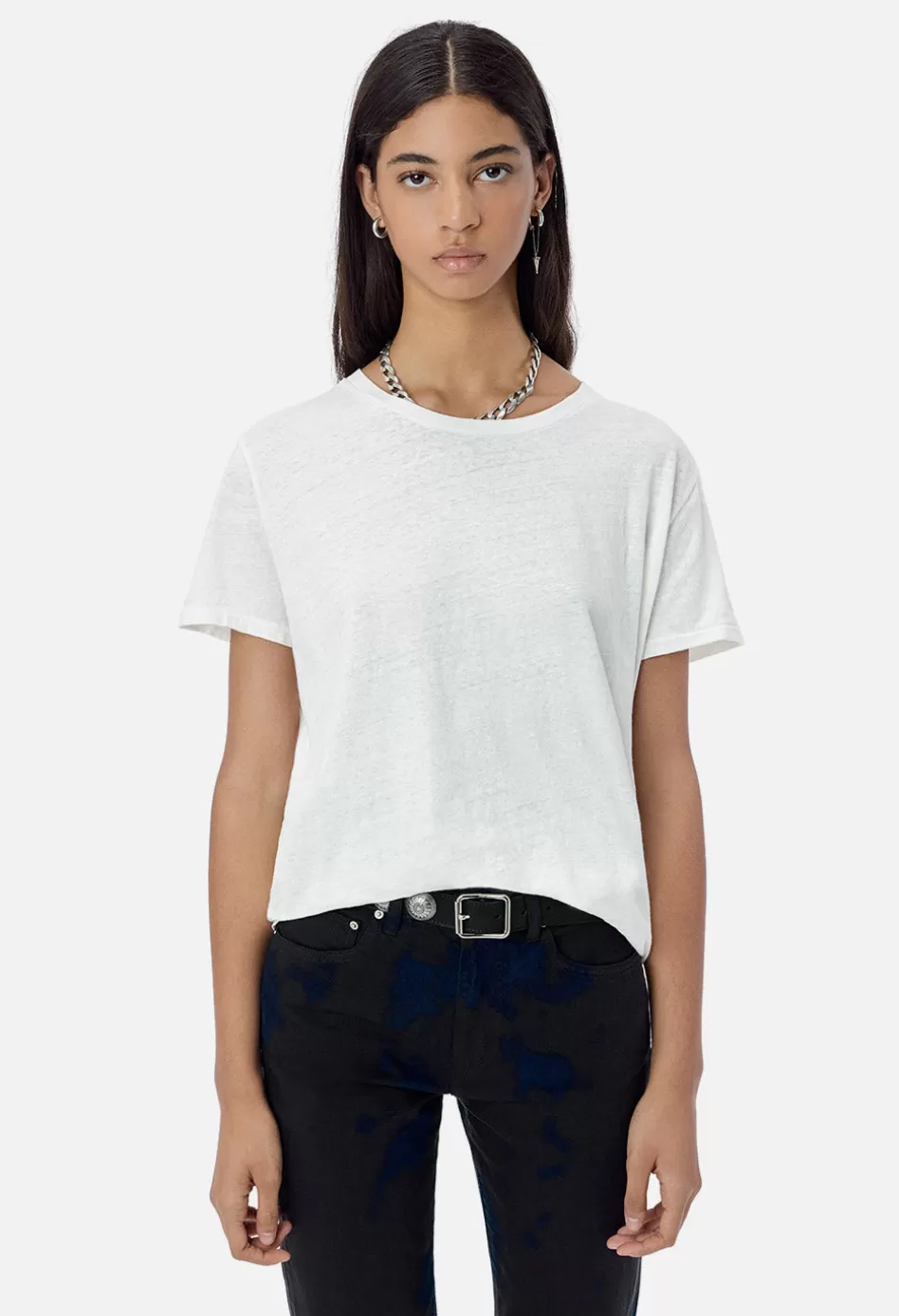 Outlet JOHN ELLIOTT Jersey Relaxed Tee White