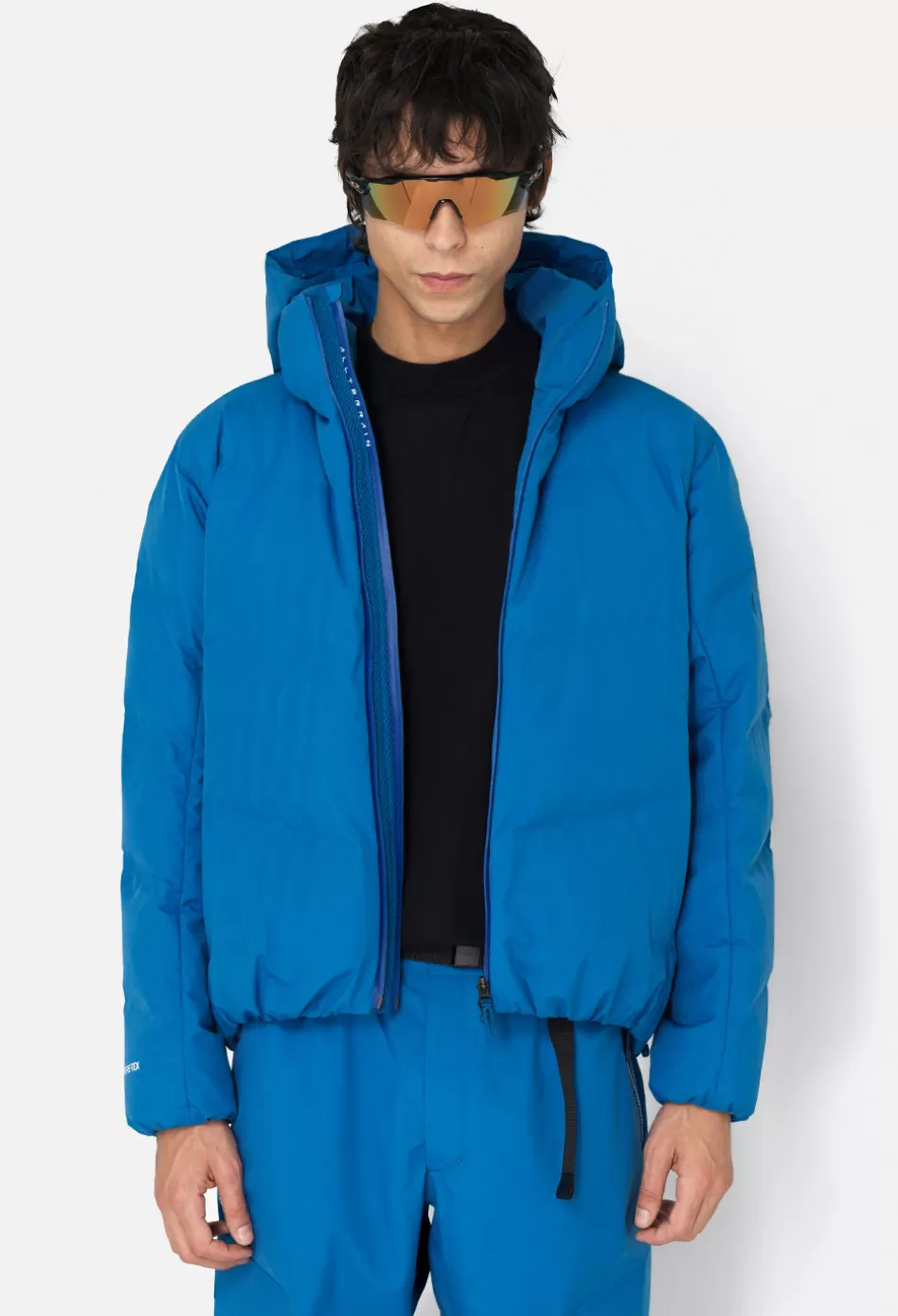 Shop JOHN ELLIOTT X DESCENTE ALLTERRAIN MIZUSAWA DOWN JACKET Blue