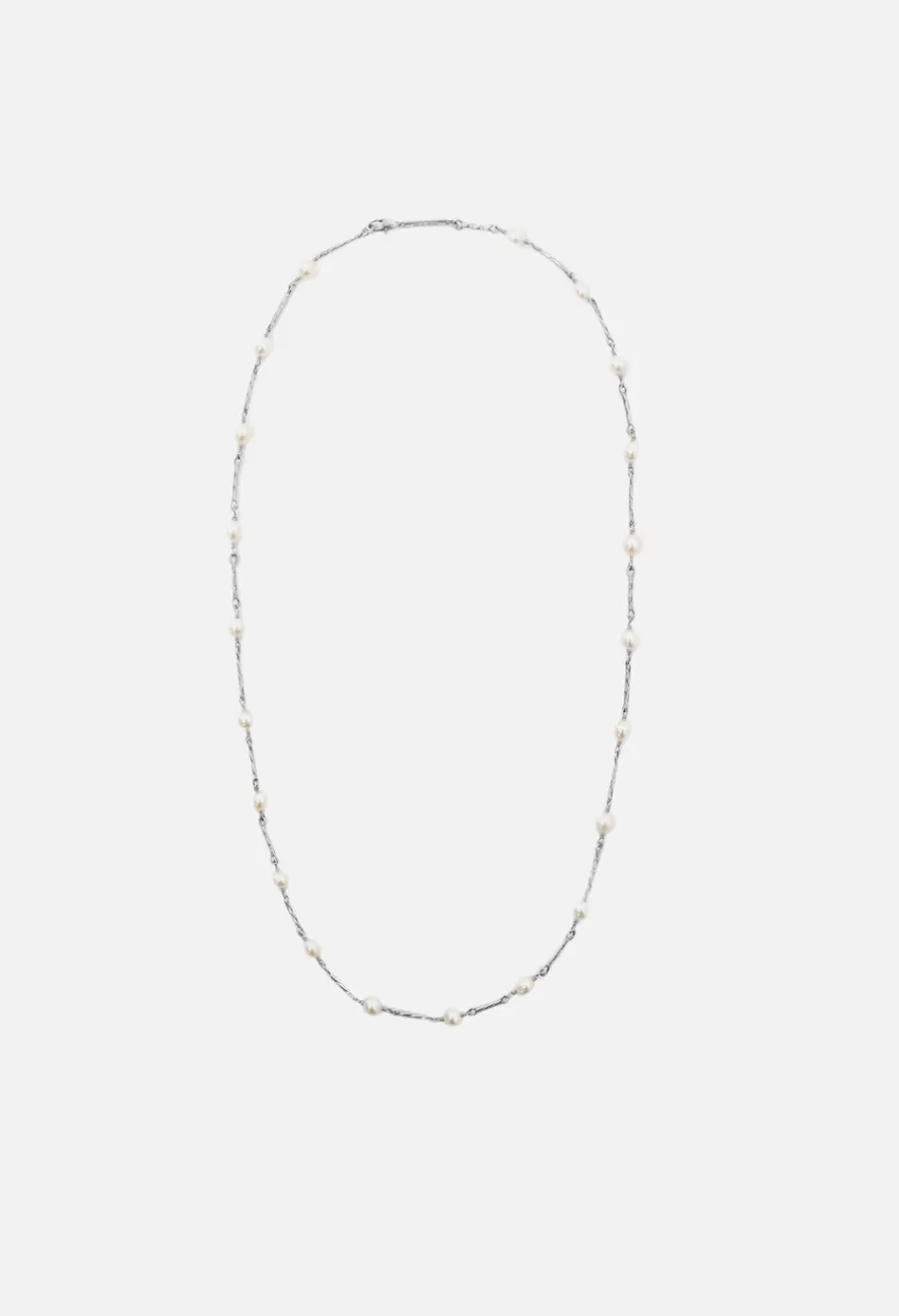 Store JOHN ELLIOTT X M.A.R.S Twist Link X Pearl Necklace Silver