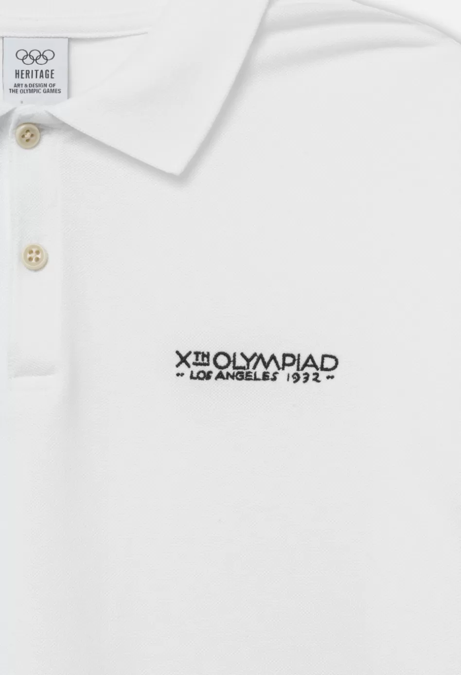 Flash Sale JOHN ELLIOTT x Olympic Heritage Los Angeles Polo White