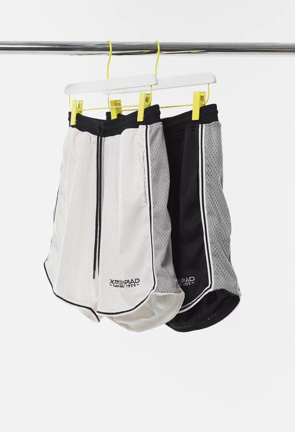Discount JOHN ELLIOTT x Olympic Heritage Los Angeles Shorts WhitexGrey