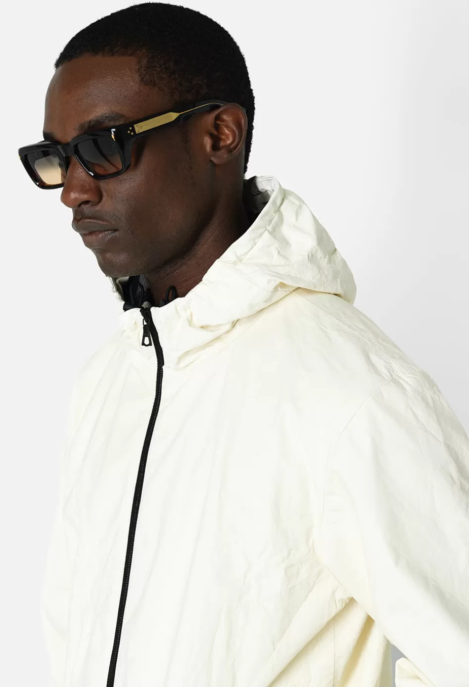 Outlet JOHN ELLIOTT Leather Adapt Anorak Ivory