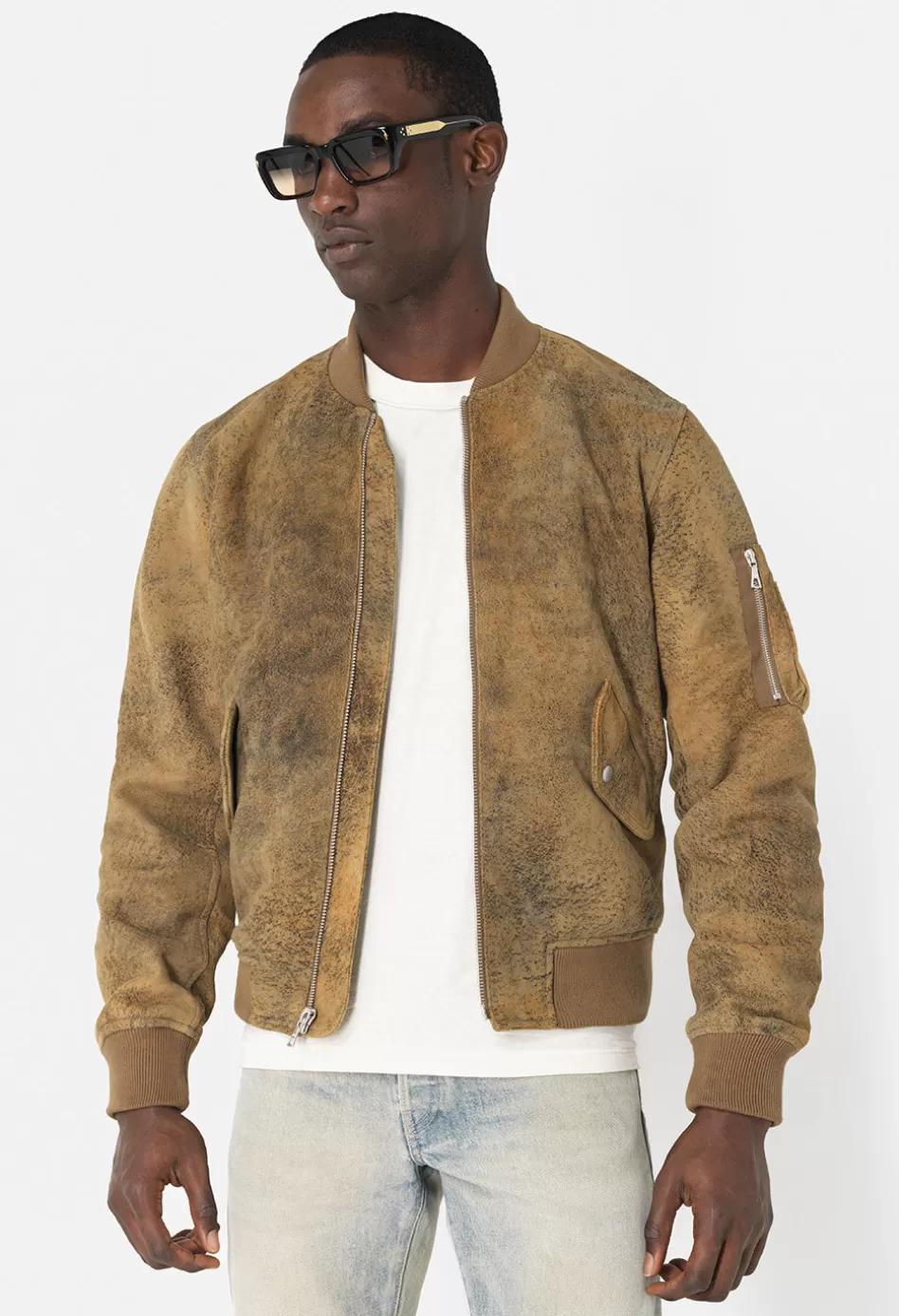 Hot JOHN ELLIOTT Leather Bogota Bomber Jungle