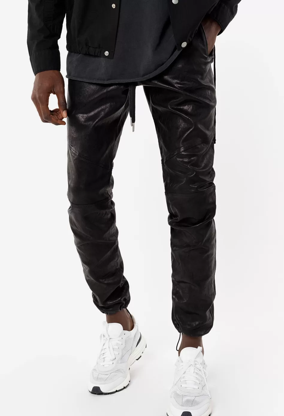 Cheap JOHN ELLIOTT Leather Escobar Pants Black