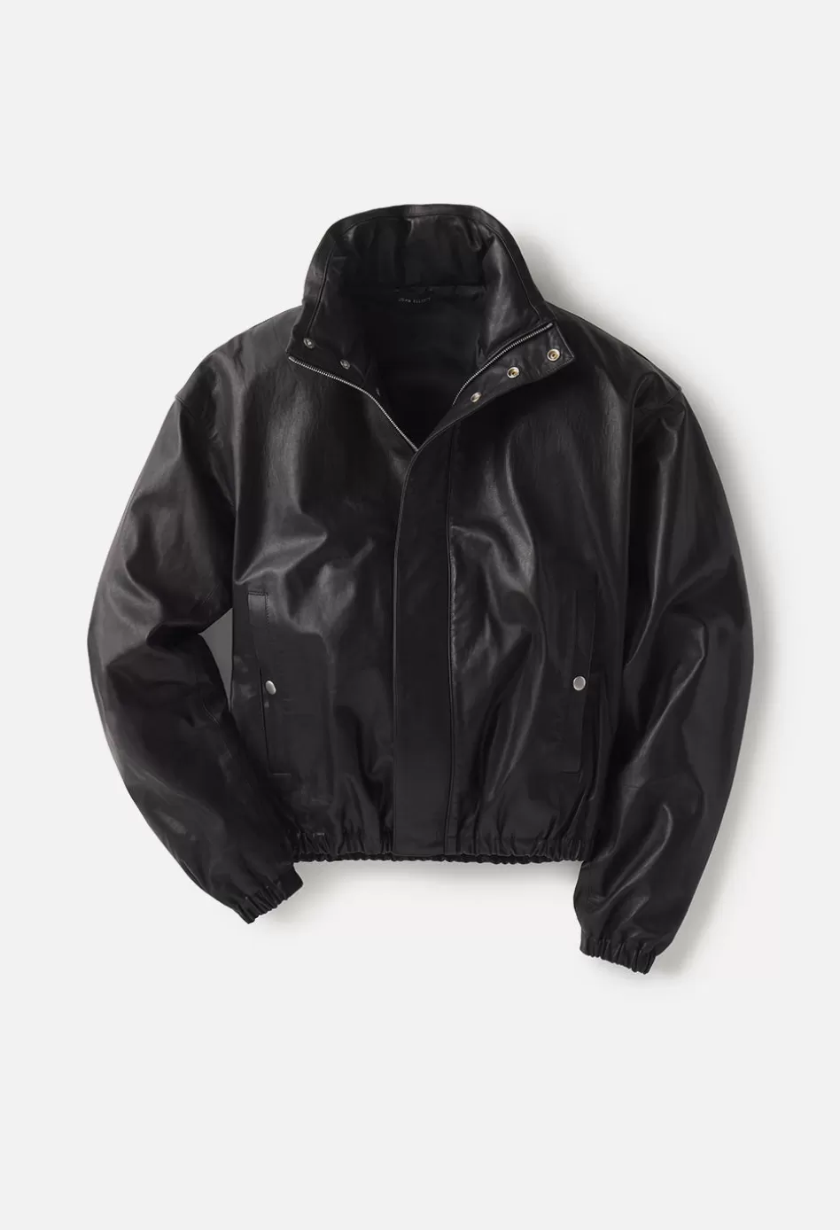 Sale JOHN ELLIOTT Leather Jumper Jacket Black