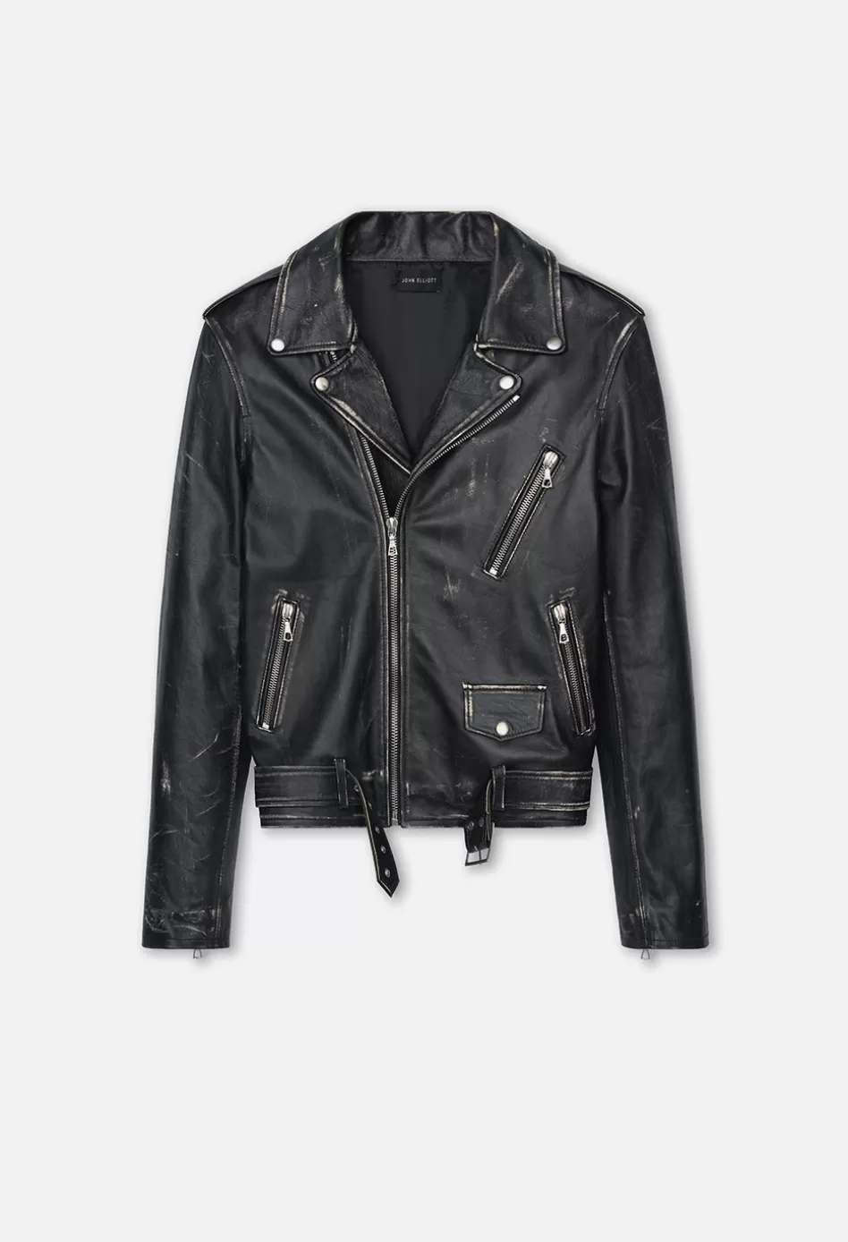 Cheap JOHN ELLIOTT Leather Moto Jacket Drifter