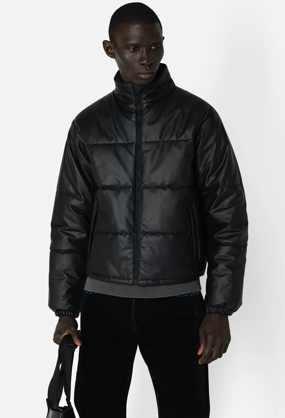 Flash Sale JOHN ELLIOTT Leather Pico Puffer Black