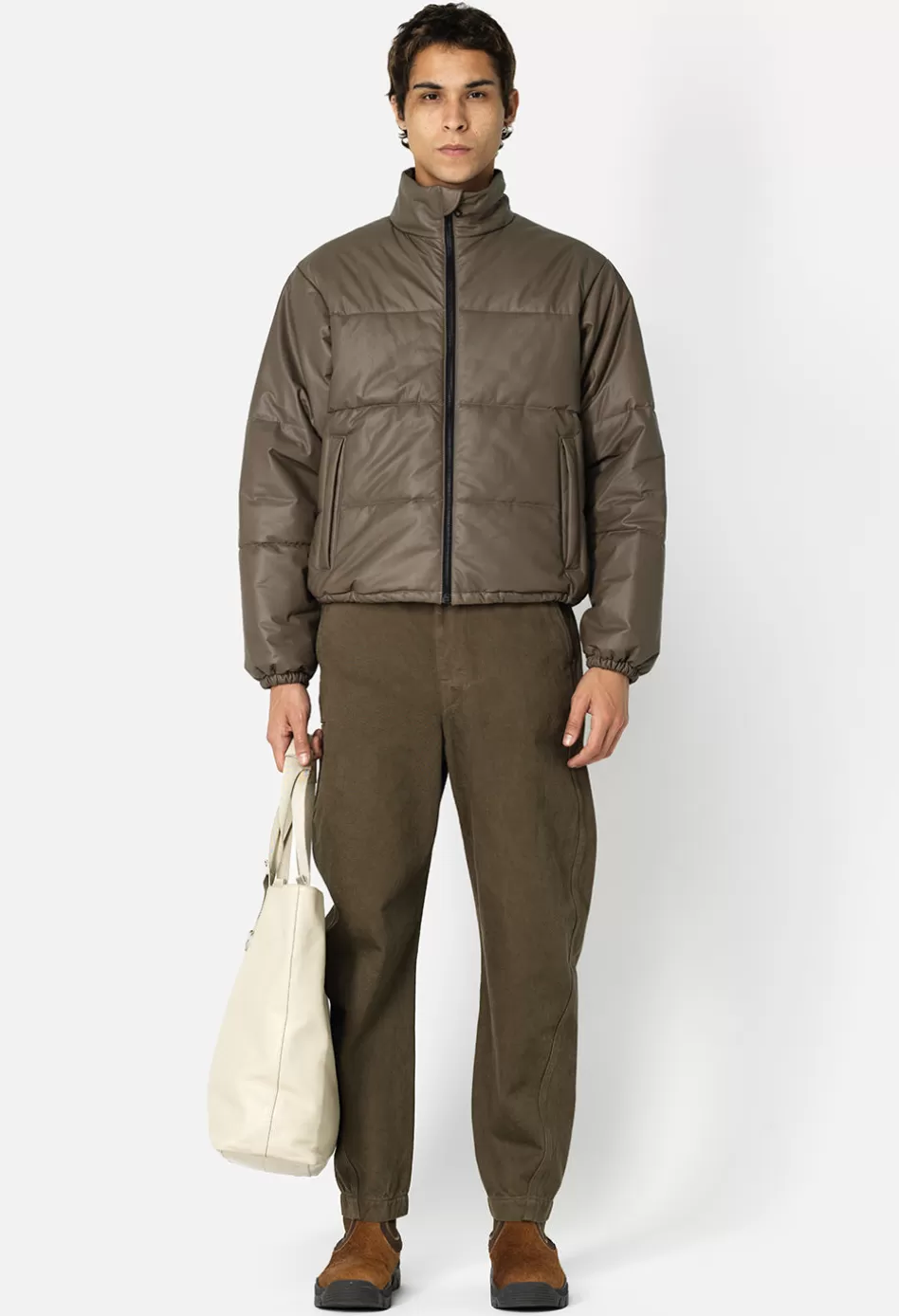 Store JOHN ELLIOTT Leather Pico Puffer Taupe