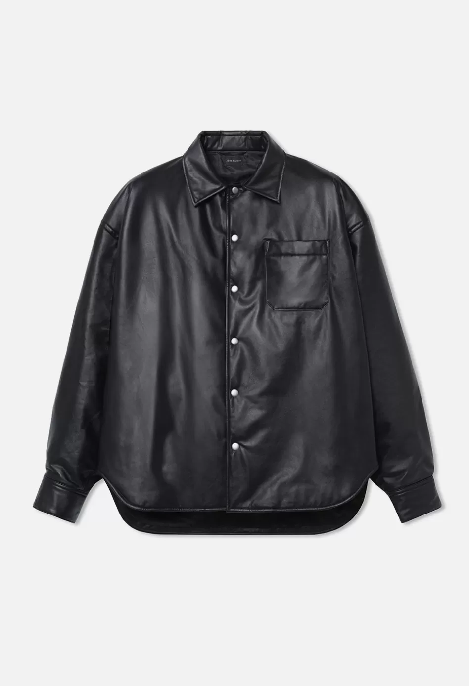 Sale JOHN ELLIOTT Leather Scout Overshirt Black