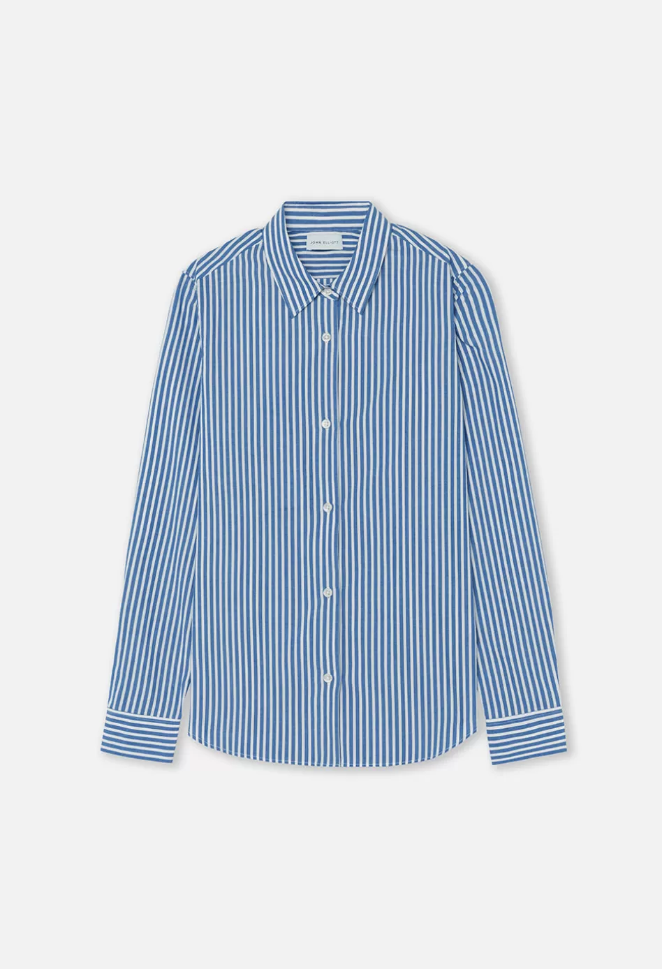 Sale JOHN ELLIOTT Leisure Poplin Button Down BlueXWhite