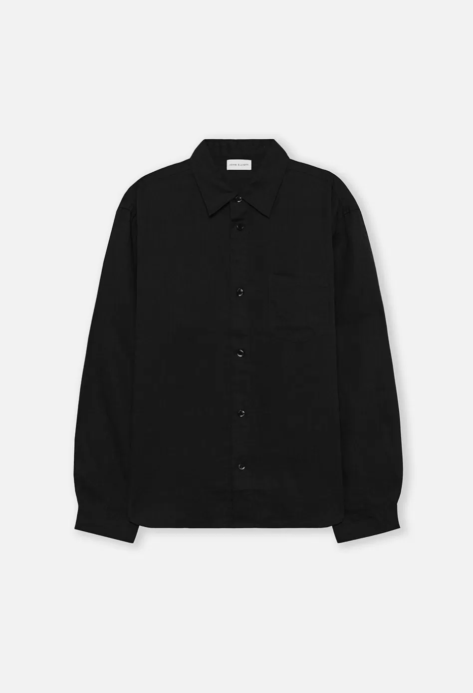 Best JOHN ELLIOTT Linen Cloak Button Up Black