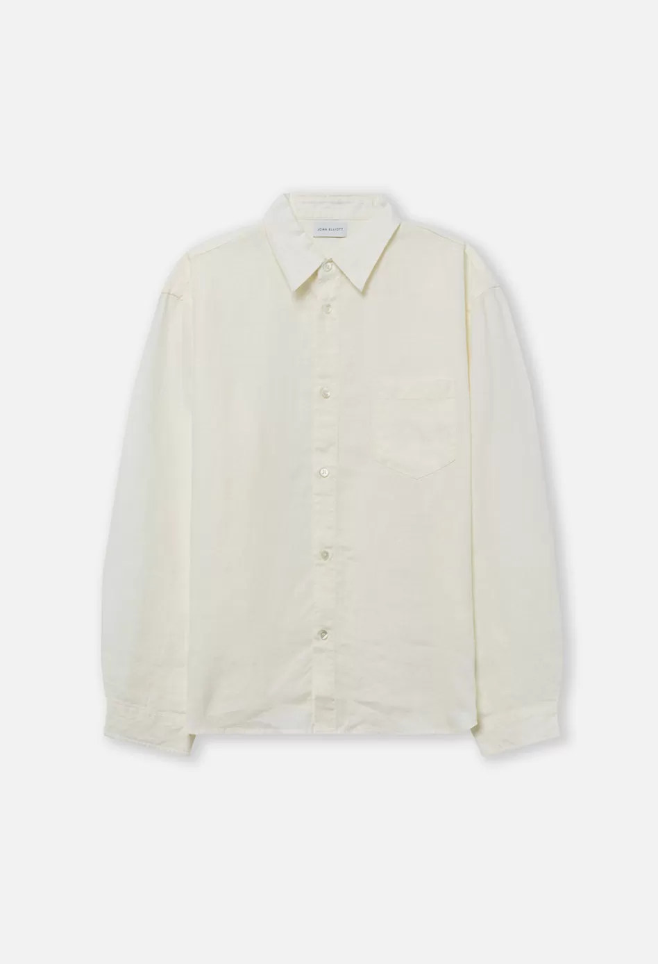 Fashion JOHN ELLIOTT Linen Cloak Button Up Ivory