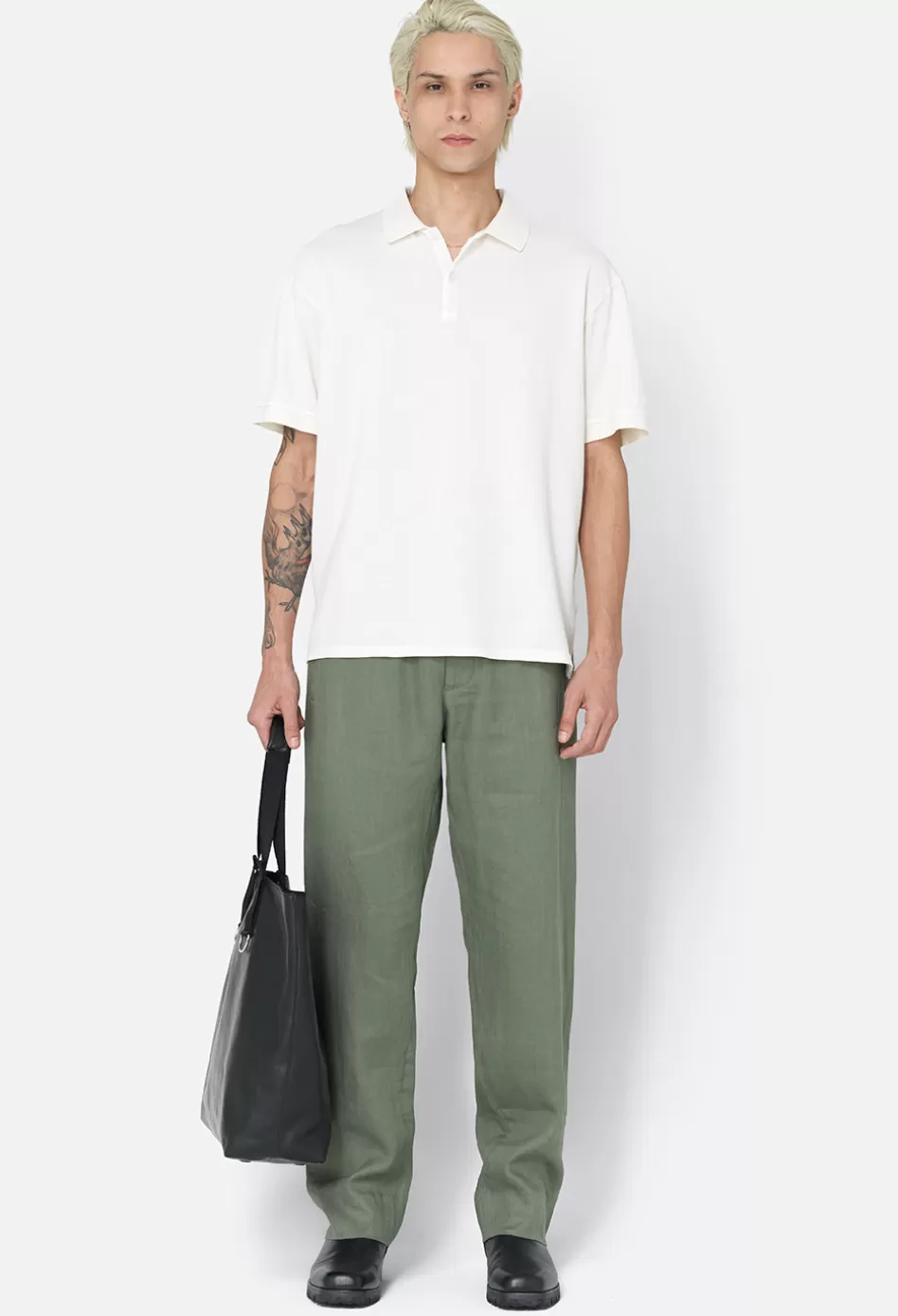 Discount JOHN ELLIOTT Linen Easy Trouser Sage