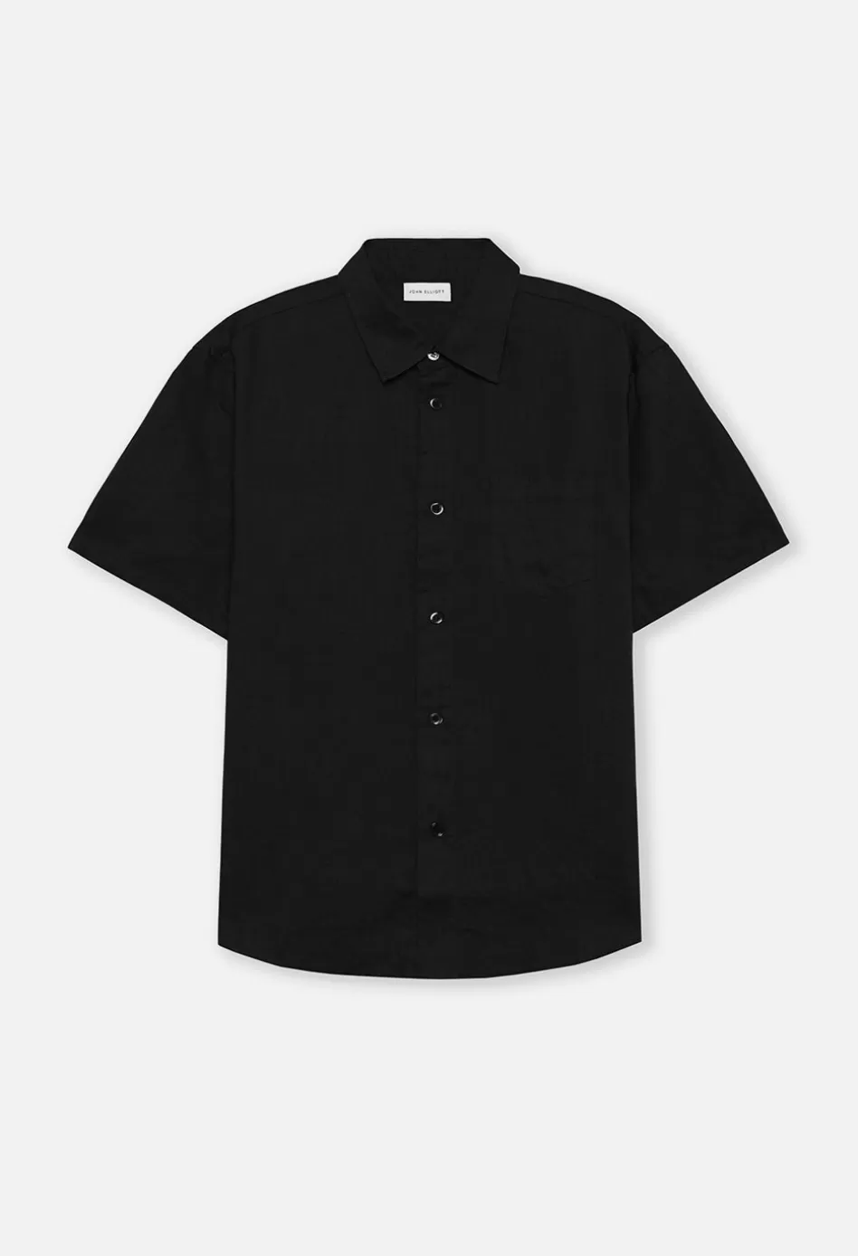 Clearance JOHN ELLIOTT Linen SS Cloak Button Up Black