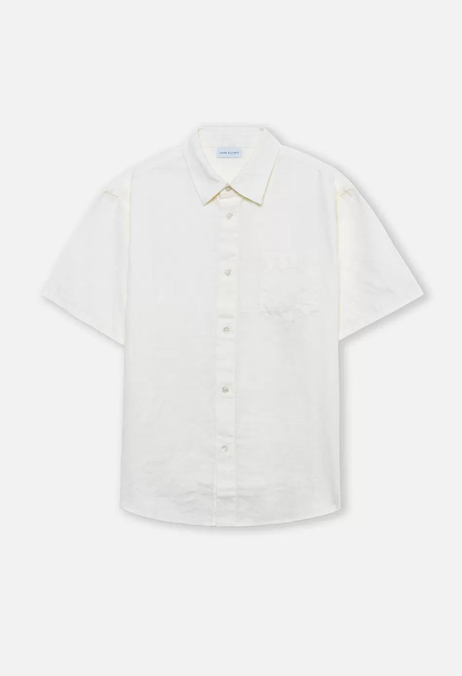 Fashion JOHN ELLIOTT Linen SS Cloak Button Up Ivory