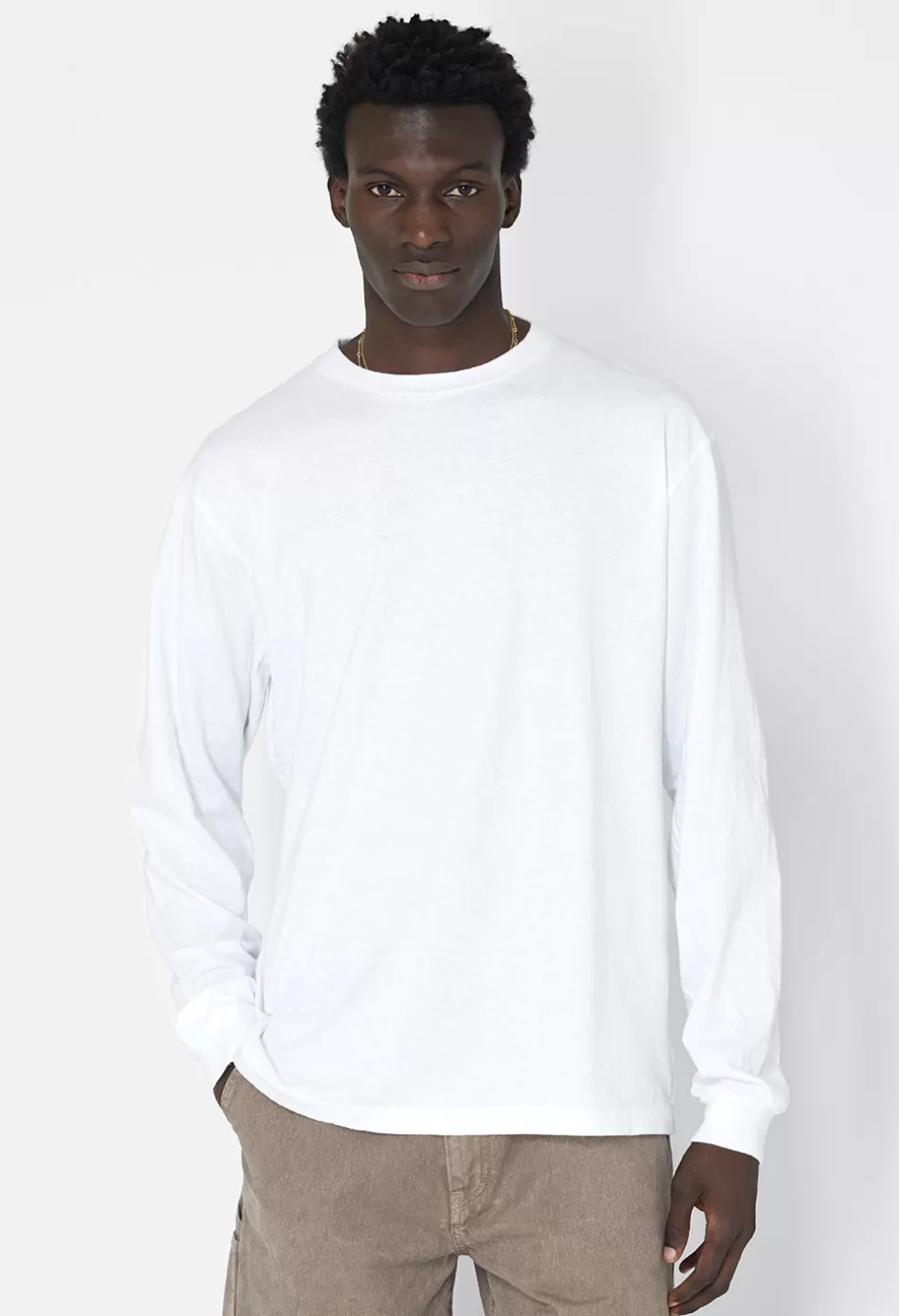 New JOHN ELLIOTT LS University Tee White