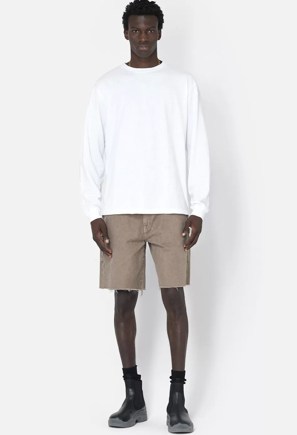 New JOHN ELLIOTT LS University Tee White